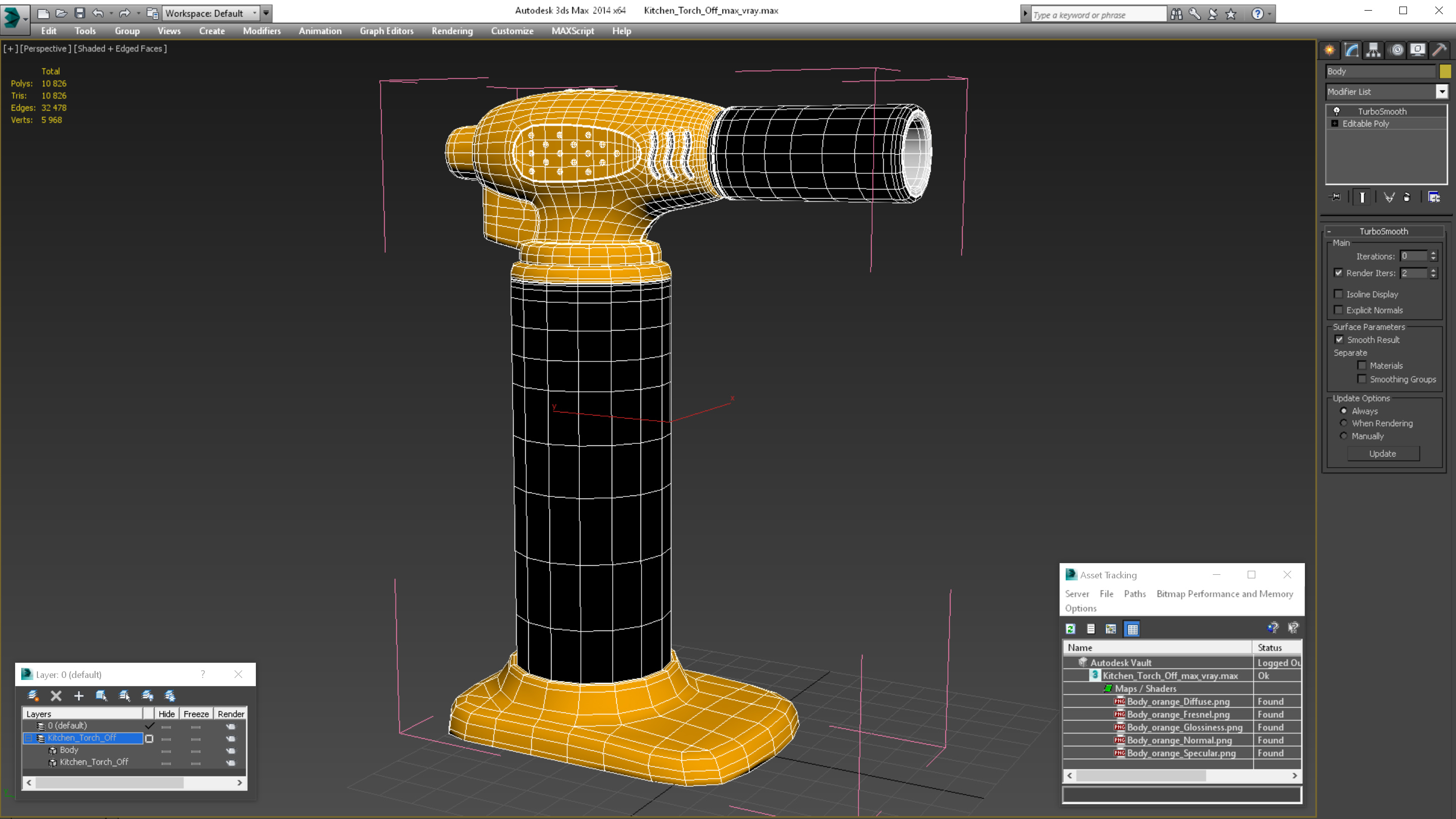 Kitchen Torch Off 3D