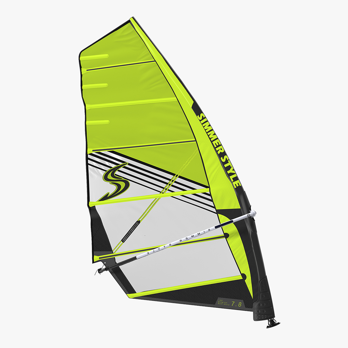 Windsurf Mast Sail and Boom, view 4