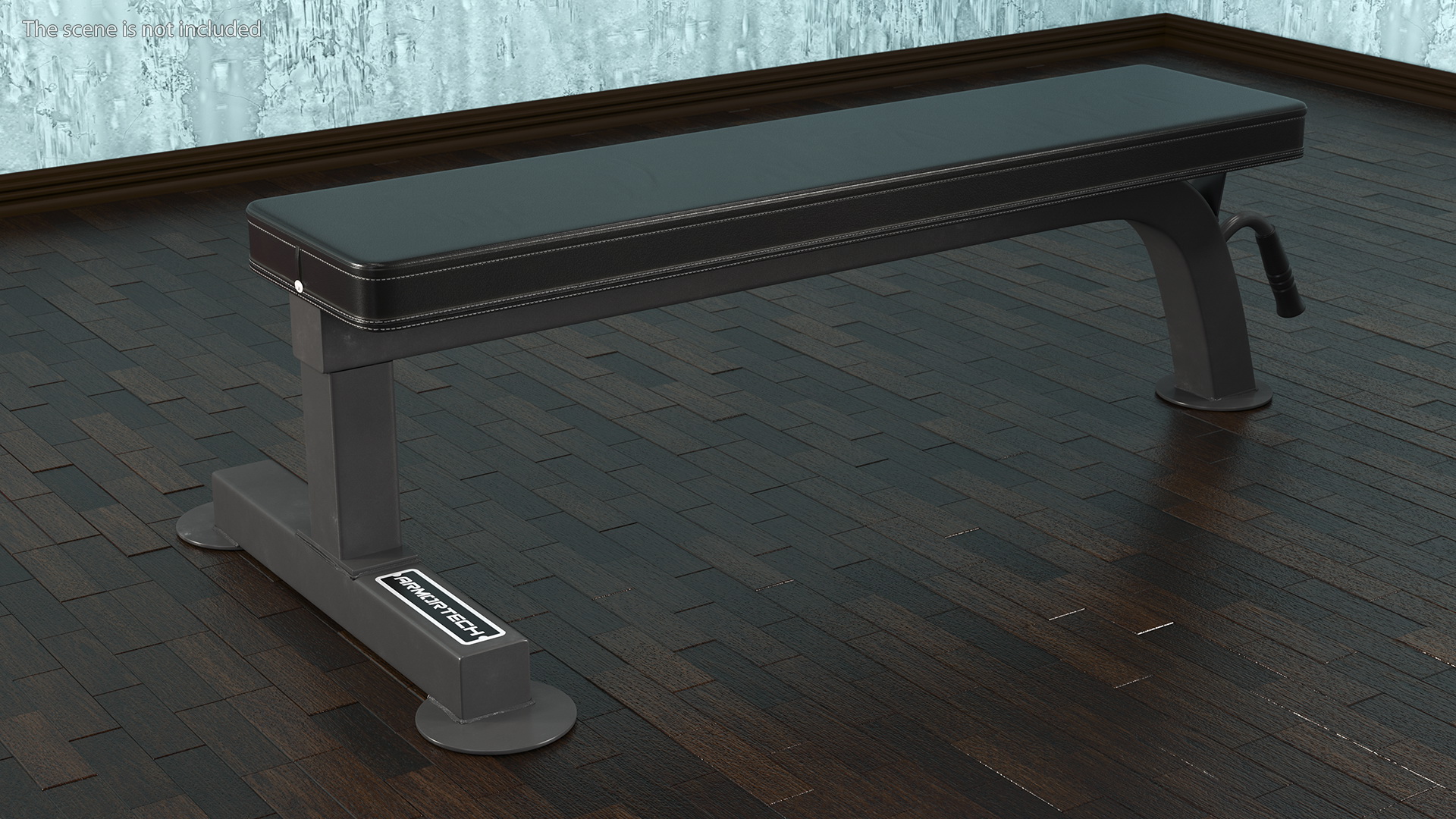 Sport Bench Black 3D