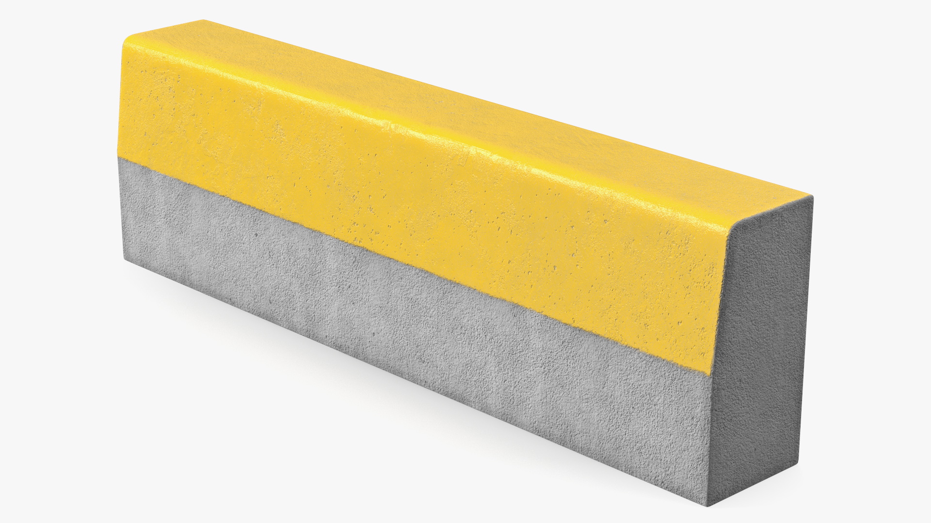 Curb 1m Yellow 3D model