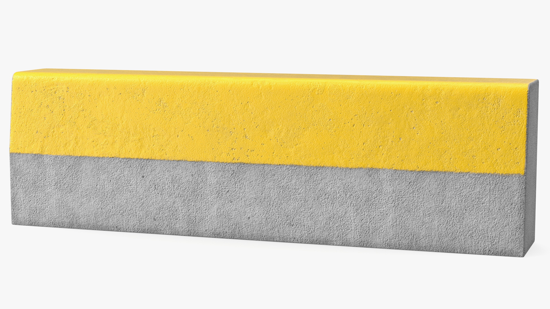 Curb 1m Yellow 3D model