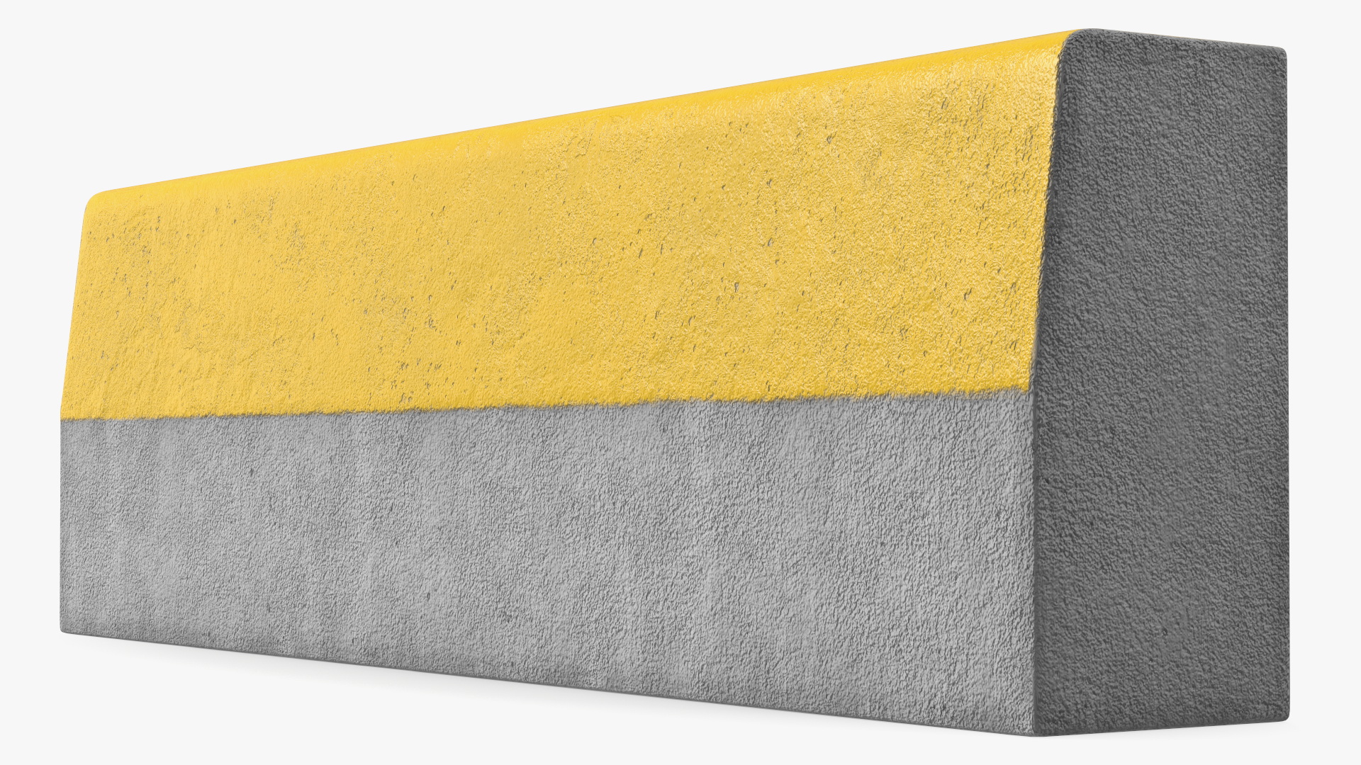Curb 1m Yellow 3D model
