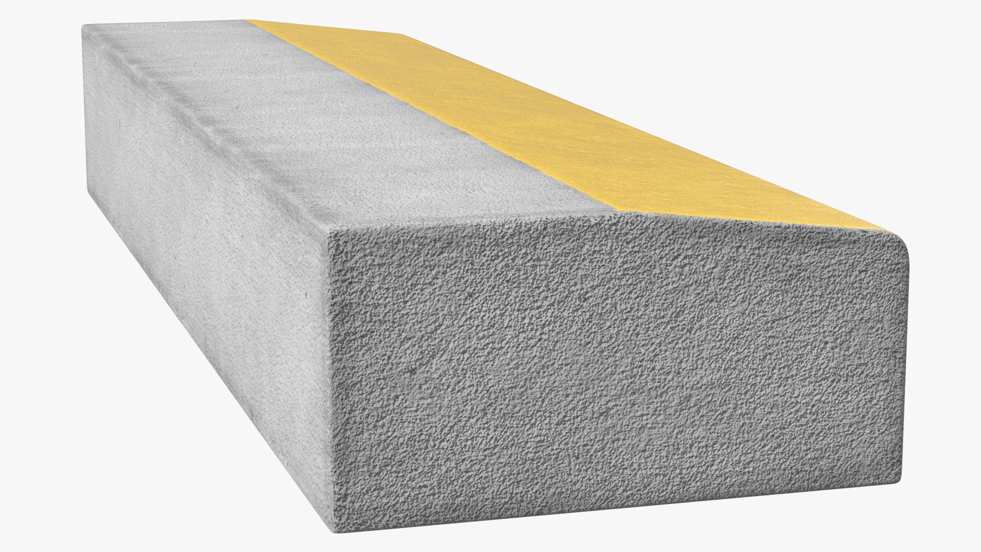 Curb 1m Yellow 3D model