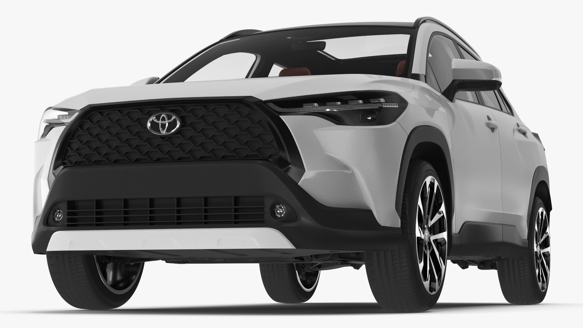 Toyota Corolla Cross 2023 White Color 3D