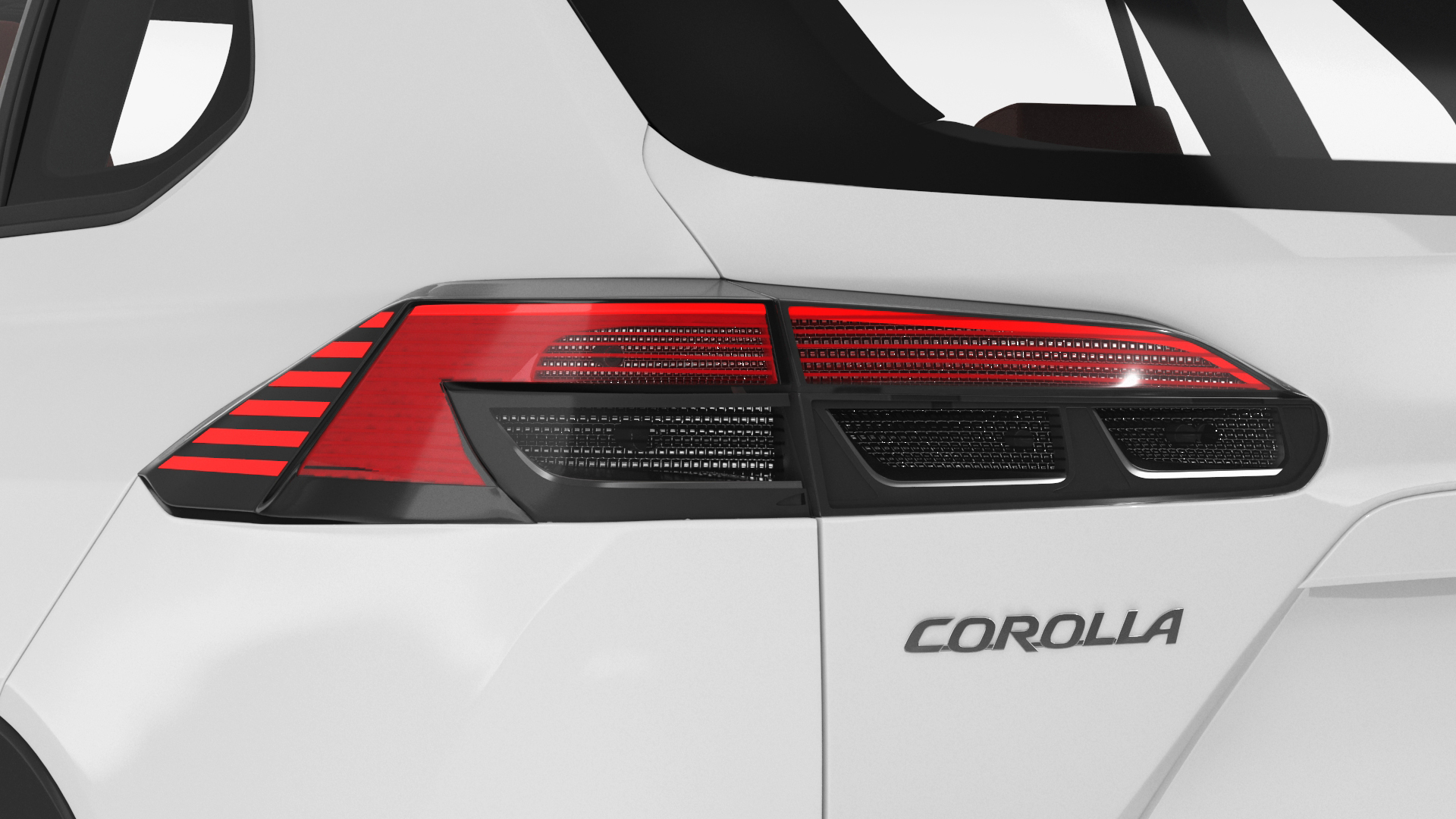 Toyota Corolla Cross 2023 White Color 3D