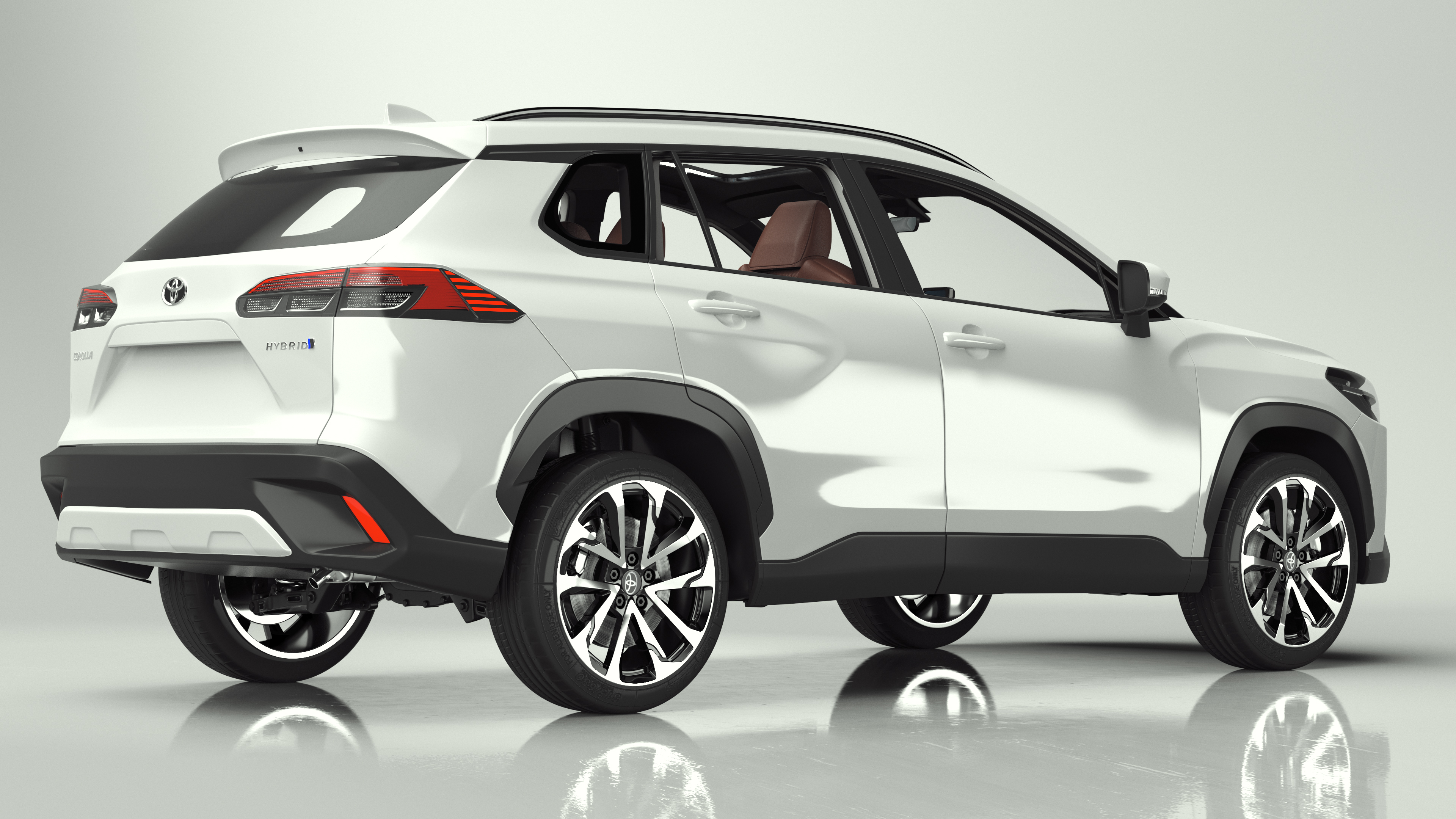 Toyota Corolla Cross 2023 White Color 3D