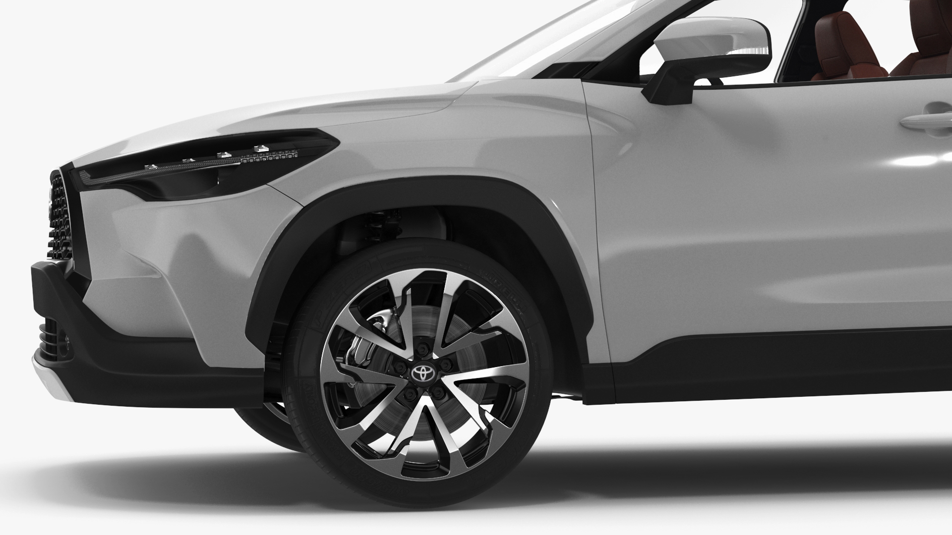 Toyota Corolla Cross 2023 White Color 3D