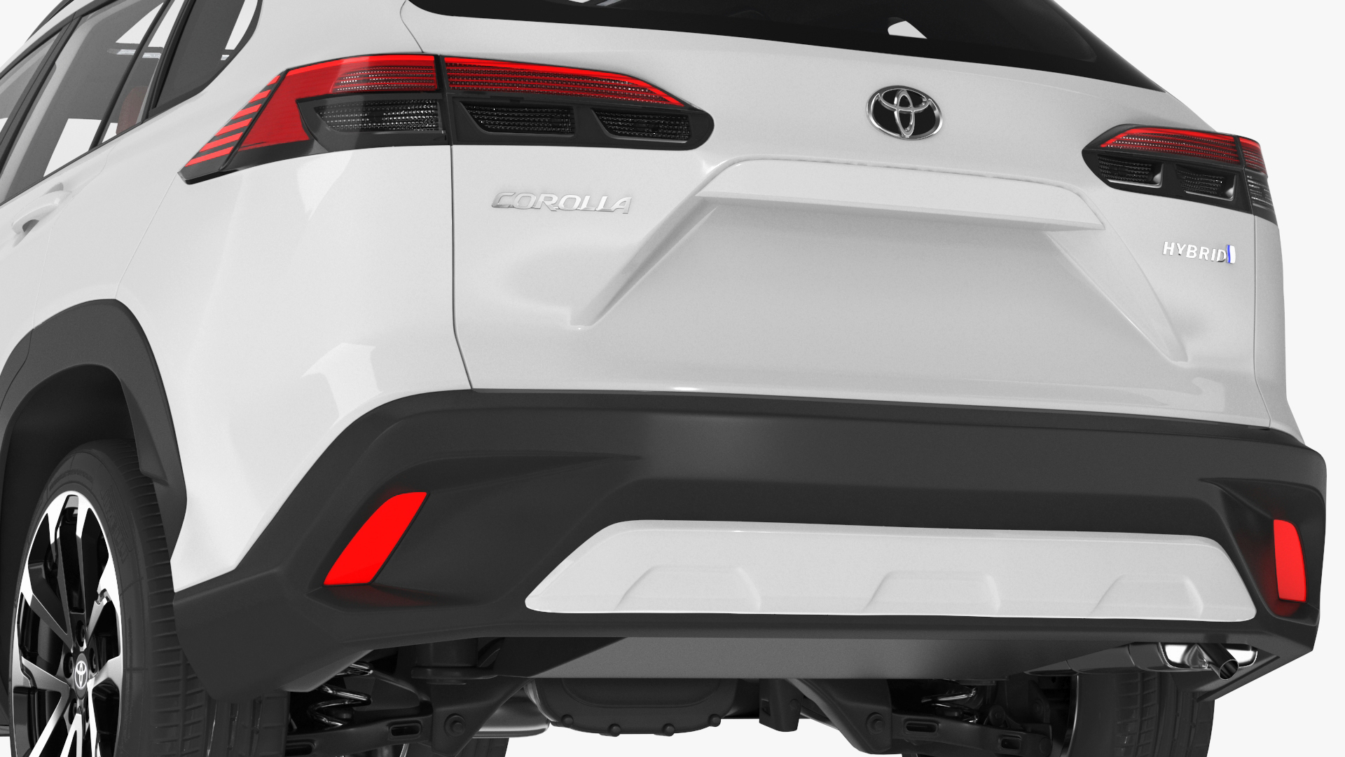 Toyota Corolla Cross 2023 White Color 3D