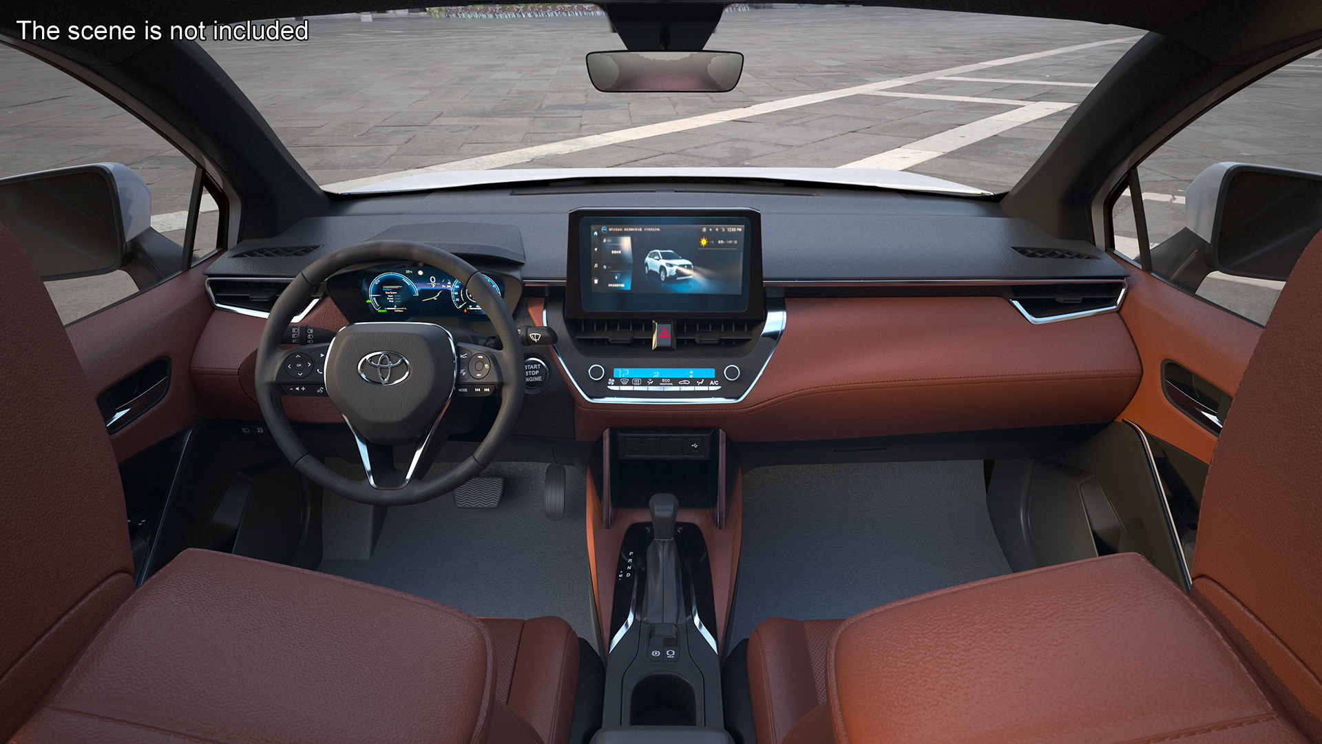 Toyota Corolla Cross 2023 White Color 3D