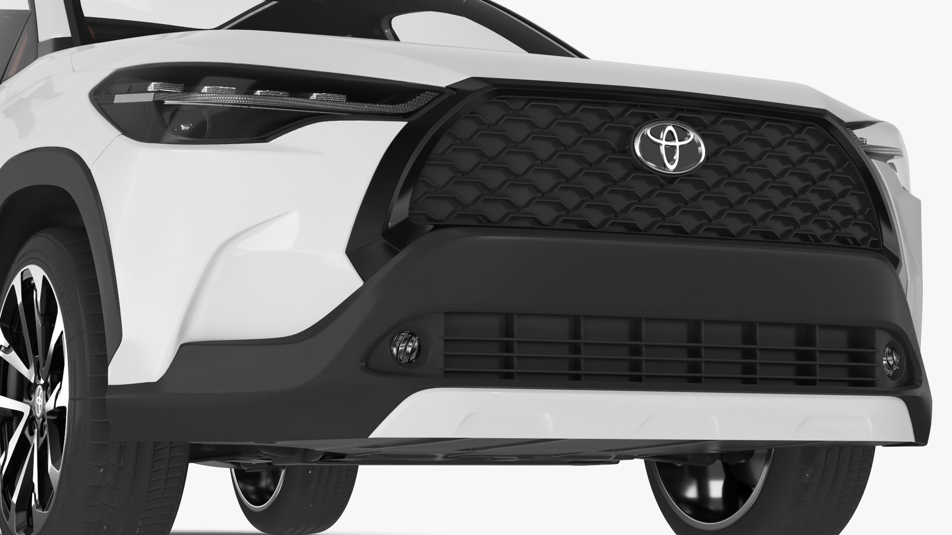Toyota Corolla Cross 2023 White Color 3D