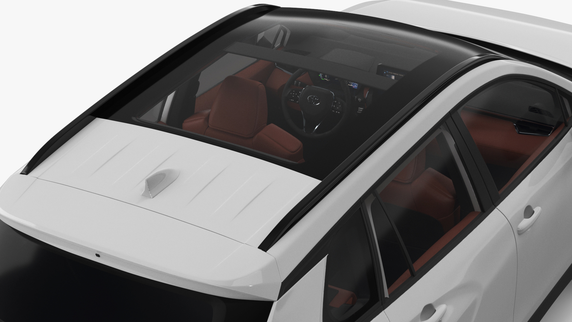 Toyota Corolla Cross 2023 White Color 3D