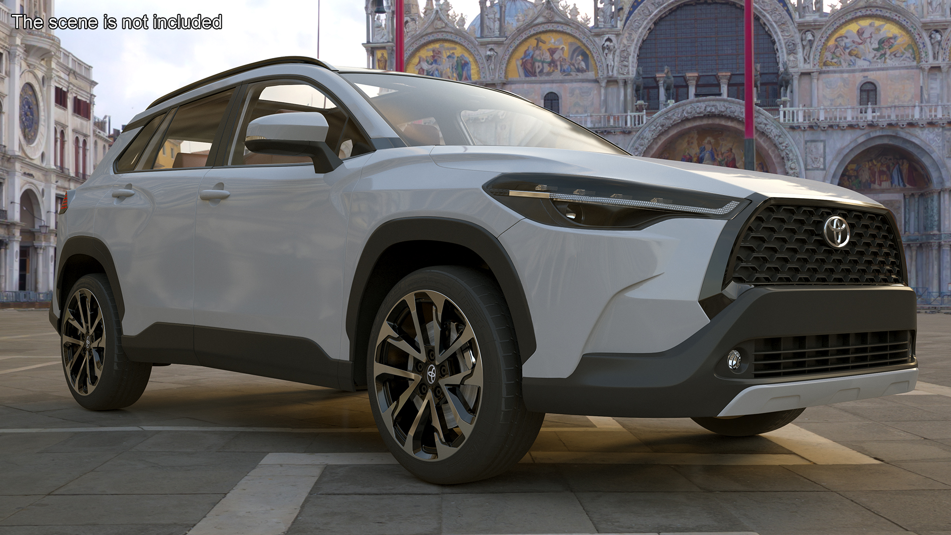 Toyota Corolla Cross 2023 White Color 3D