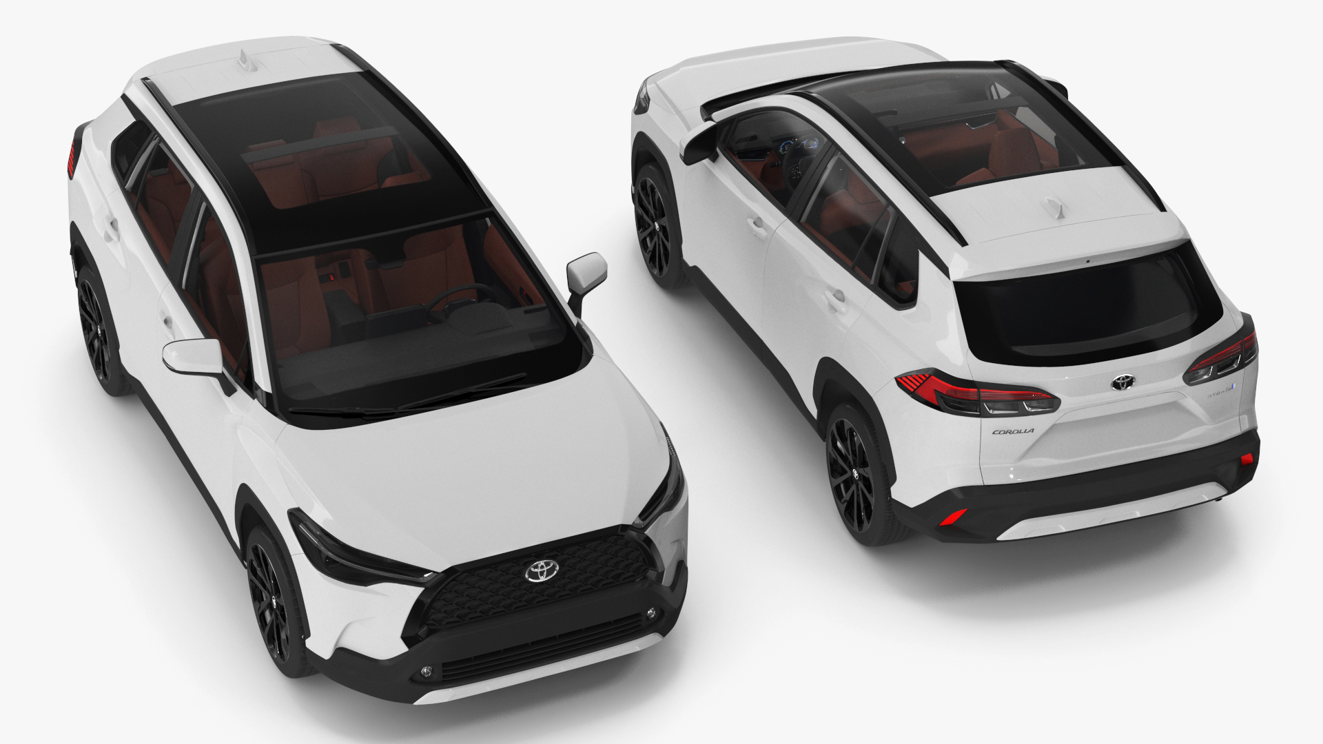 Toyota Corolla Cross 2023 White Color 3D