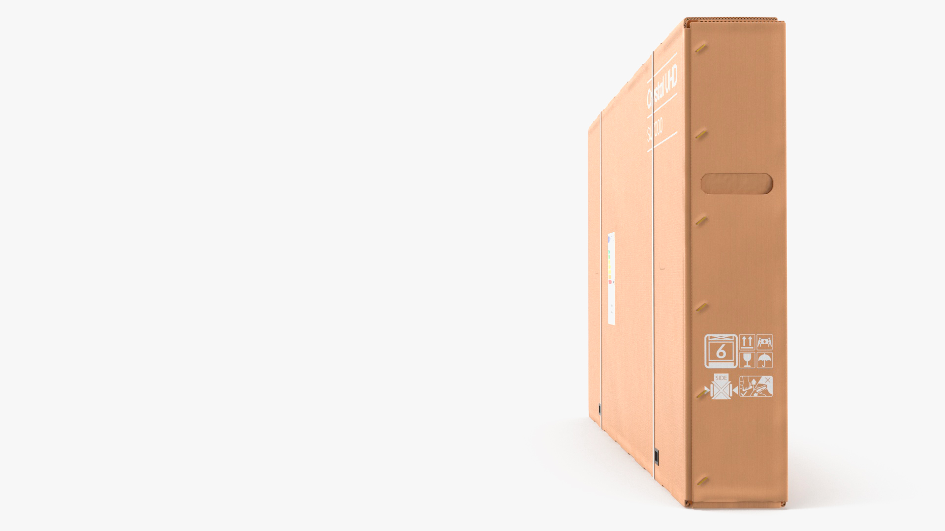 43 Inch TV Removal Cardboard Moving Box 3D model