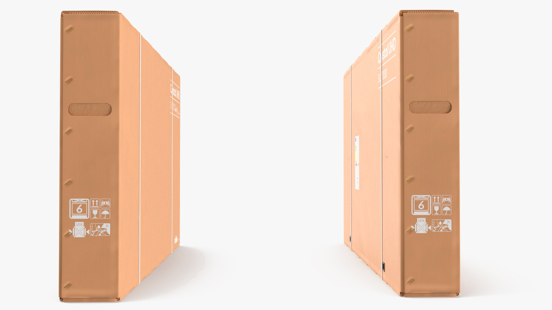 43 Inch TV Removal Cardboard Moving Box 3D model