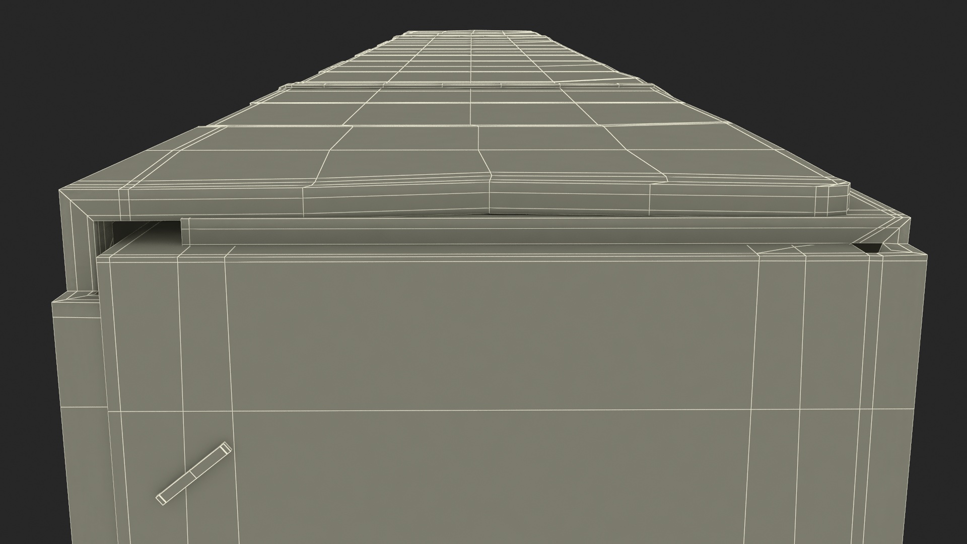43 Inch TV Removal Cardboard Moving Box 3D model