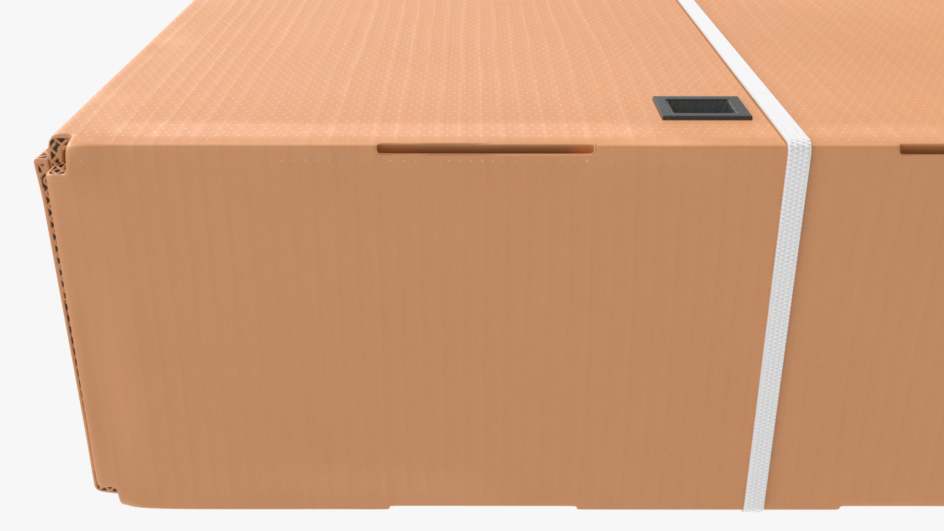 43 Inch TV Removal Cardboard Moving Box 3D model