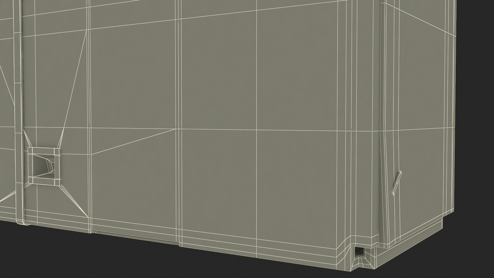 43 Inch TV Removal Cardboard Moving Box 3D model