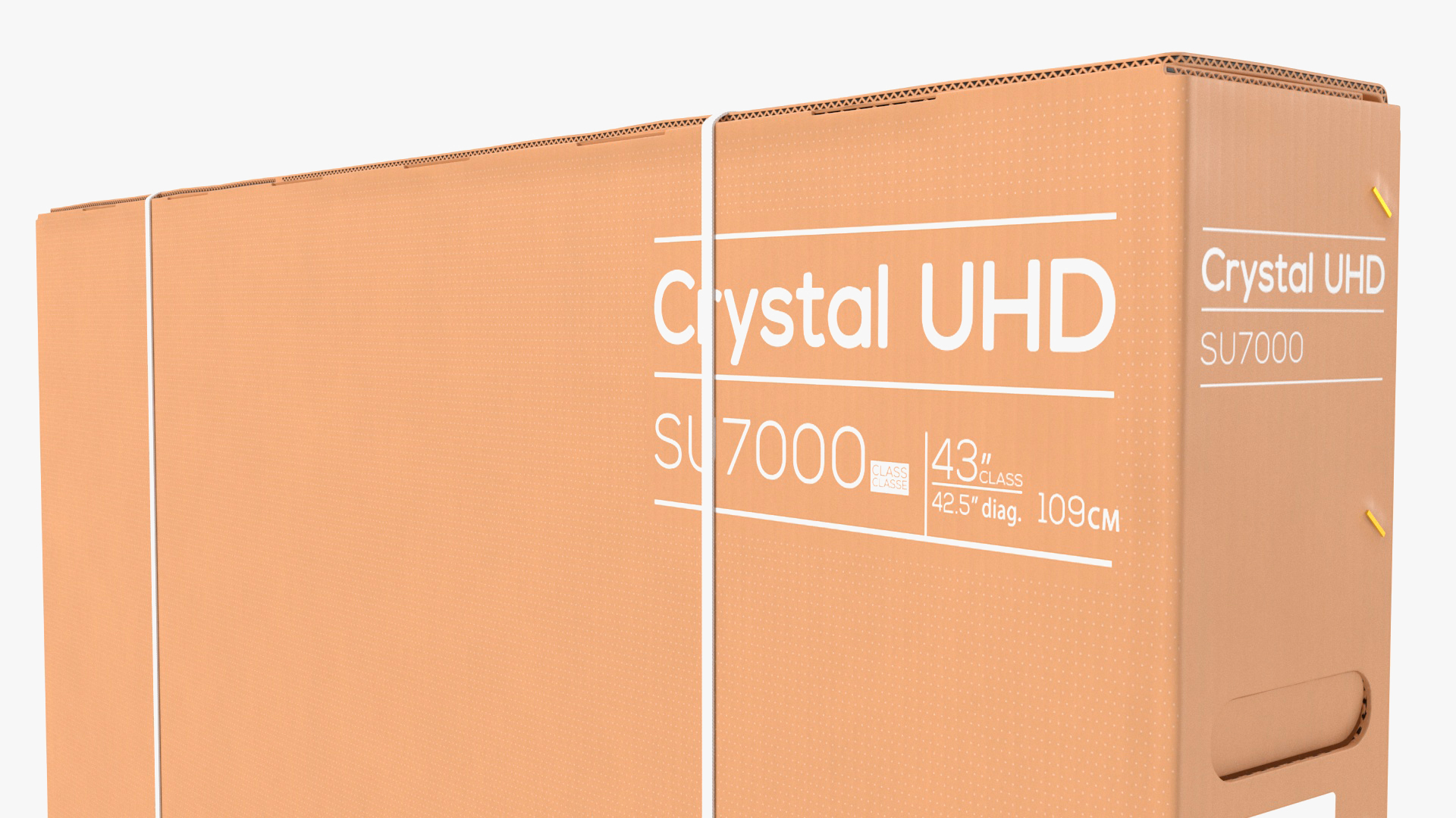 43 Inch TV Removal Cardboard Moving Box 3D model