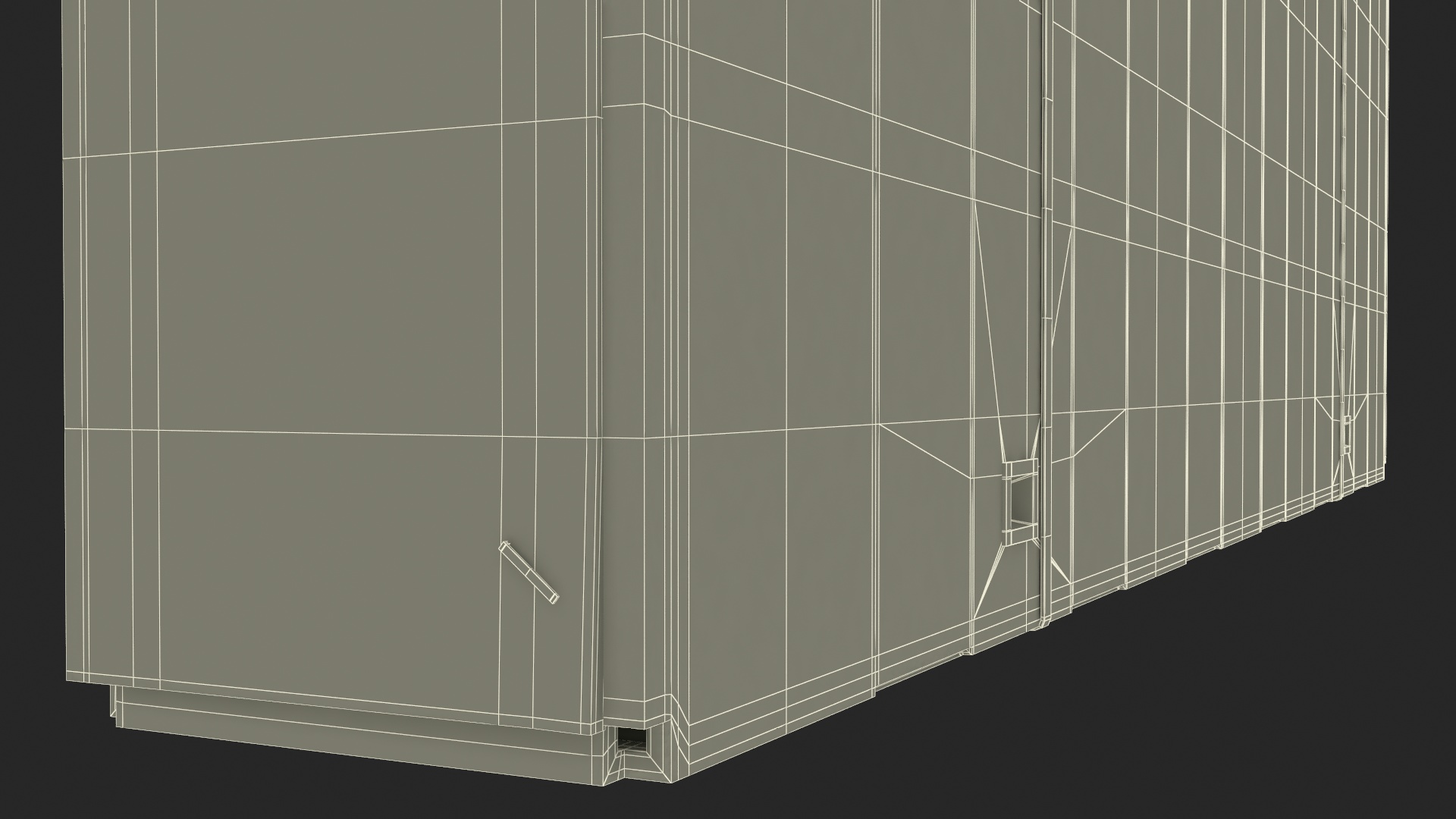 43 Inch TV Removal Cardboard Moving Box 3D model