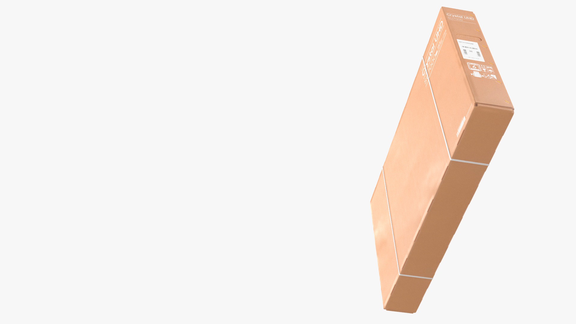 43 Inch TV Removal Cardboard Moving Box 3D model