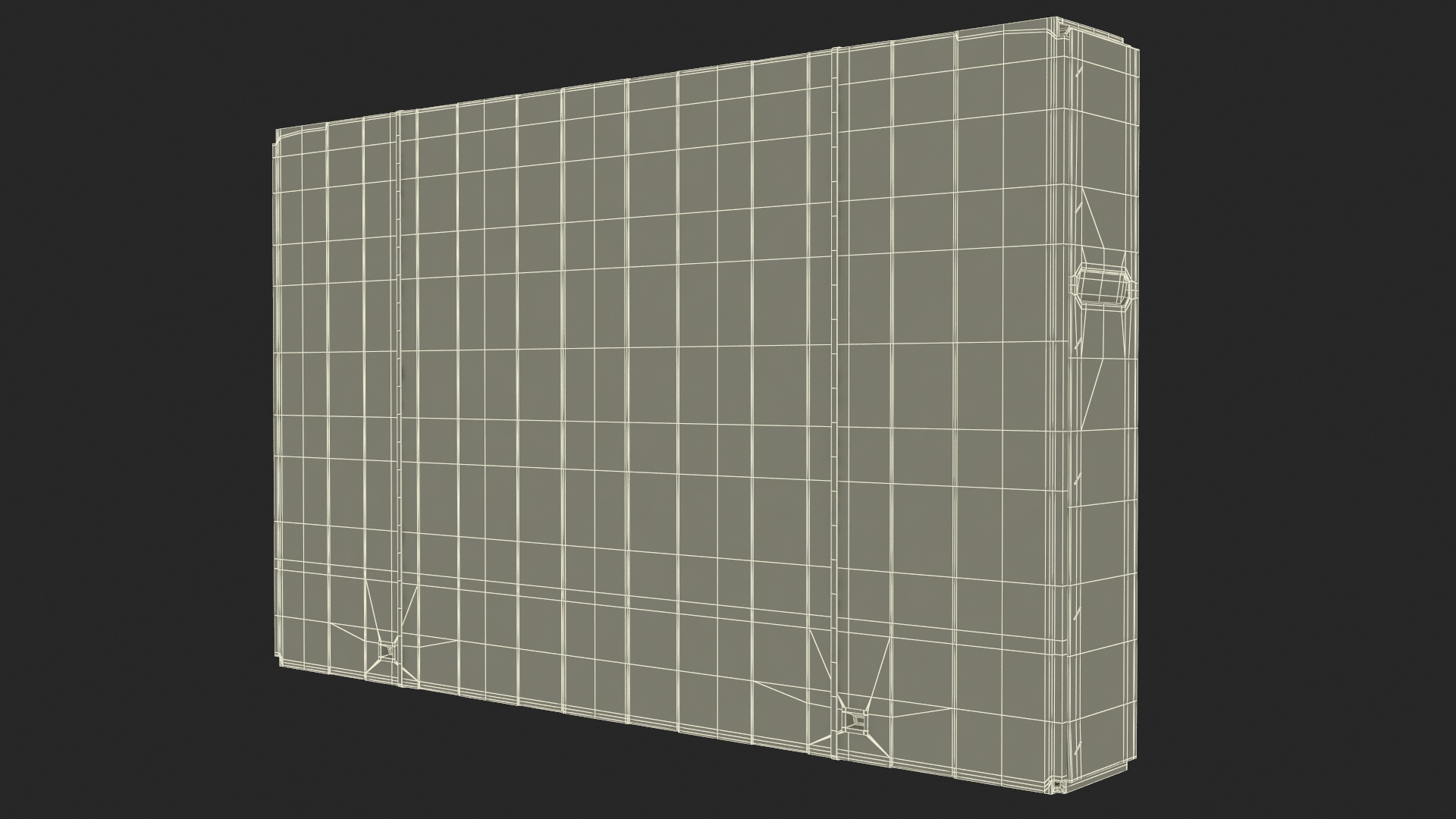 43 Inch TV Removal Cardboard Moving Box 3D model
