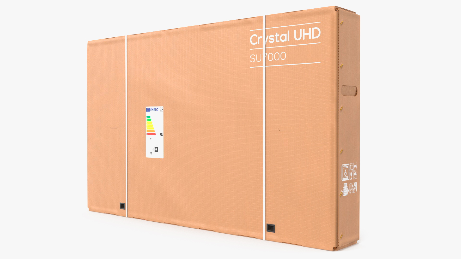 43 Inch TV Removal Cardboard Moving Box 3D model
