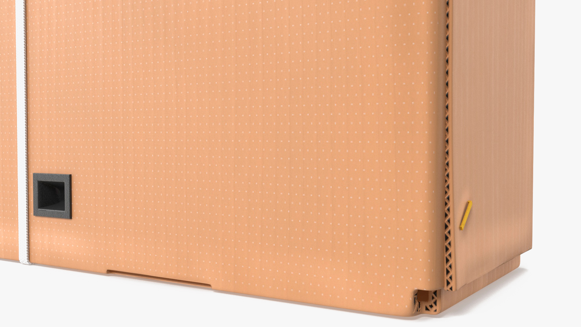 43 Inch TV Removal Cardboard Moving Box 3D model