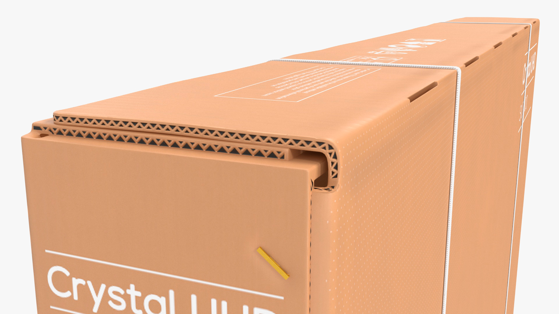 43 Inch TV Removal Cardboard Moving Box 3D model