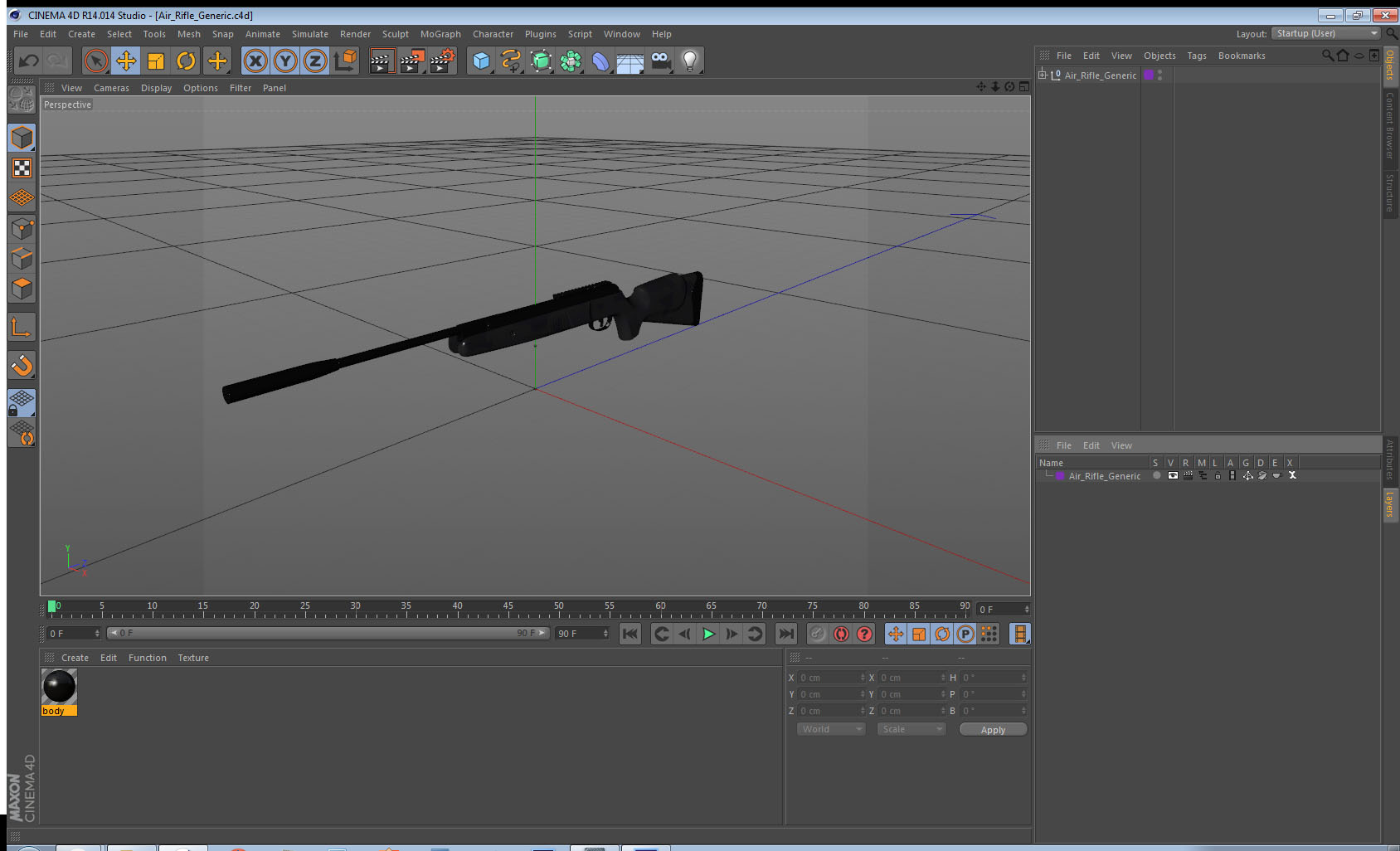Air Rifle Generic 3D