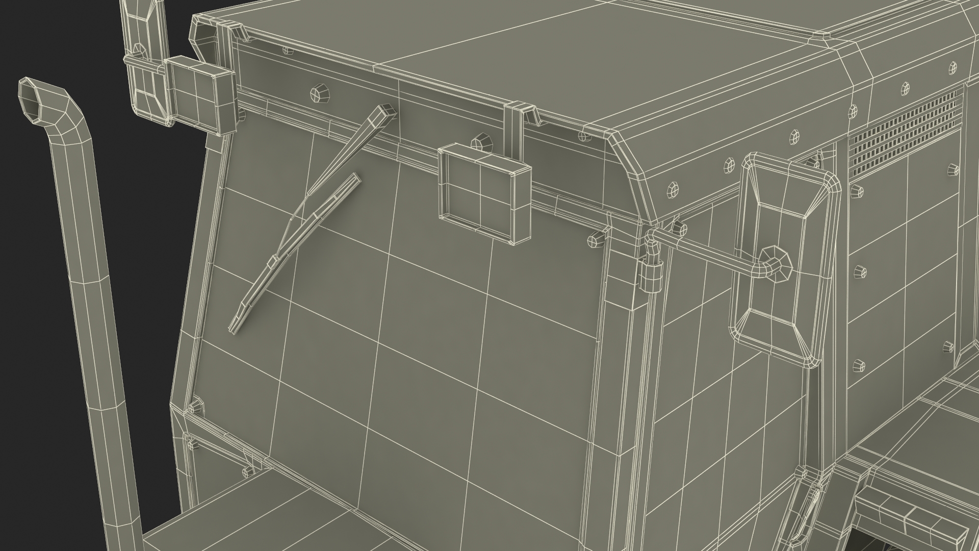 3D Farm Tractor Rigged for Maya model