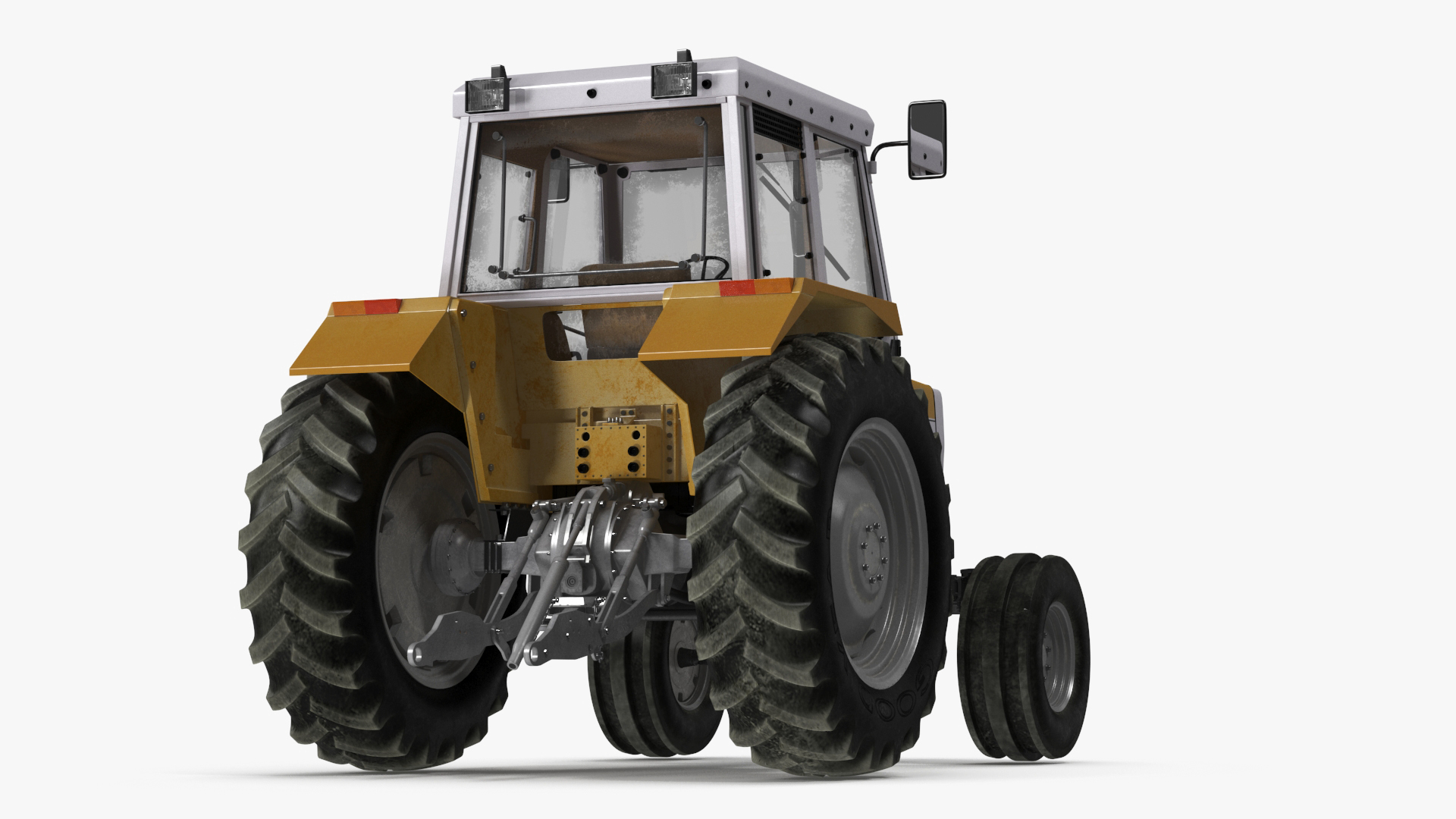 3D Farm Tractor Rigged for Maya model