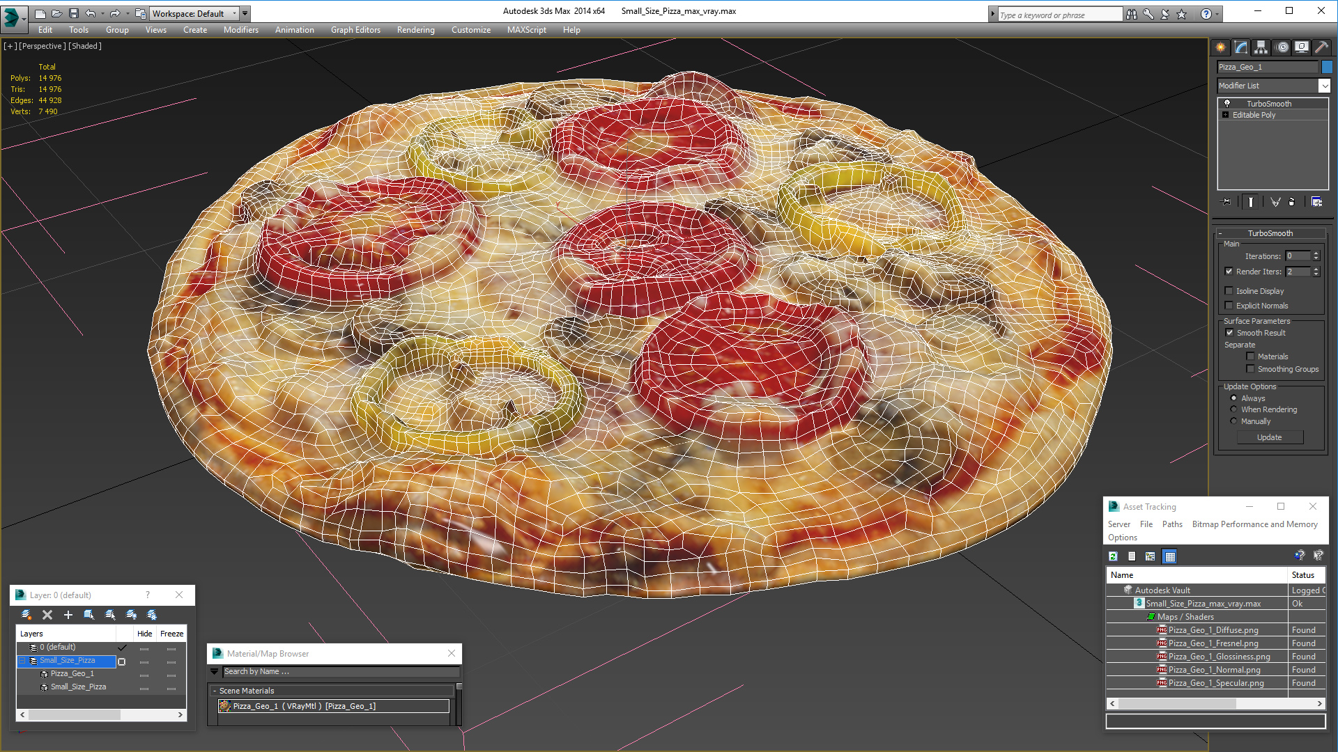 3D Small Size Pizza