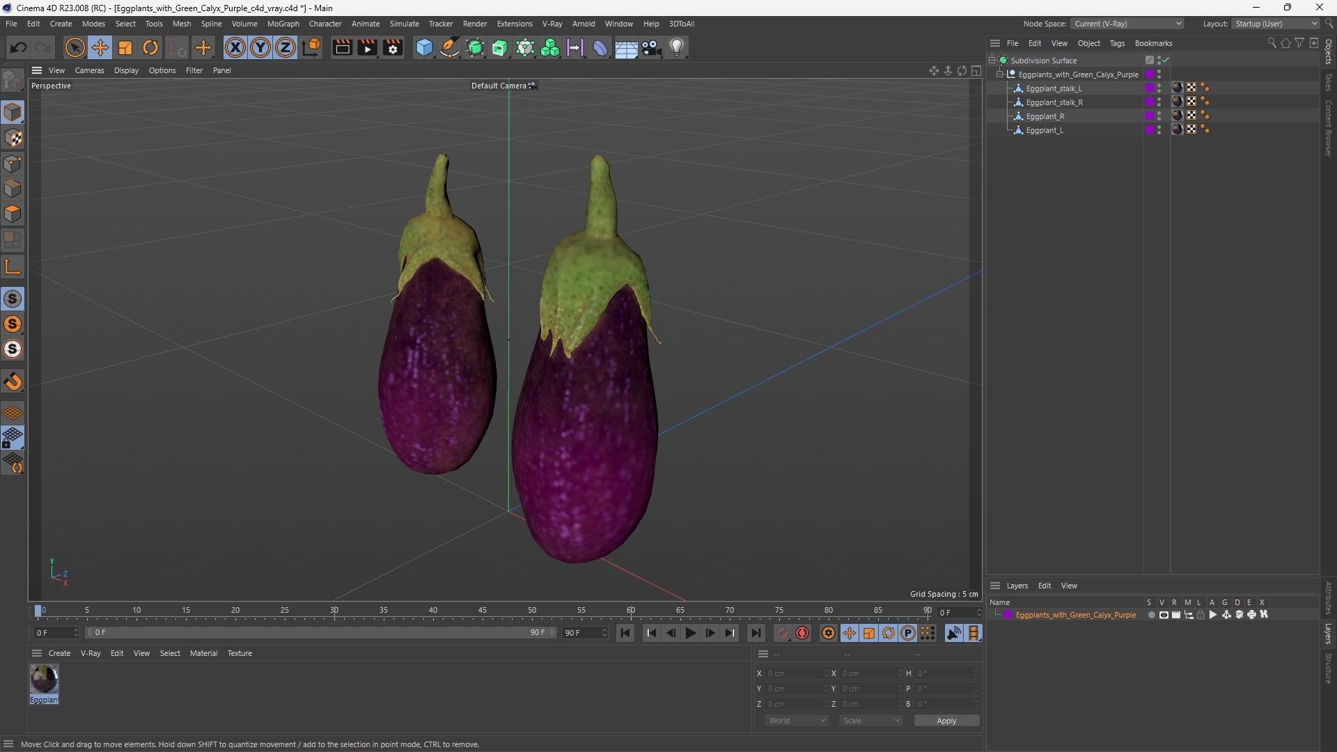 Eggplants with Green Calyx Purple, view 11