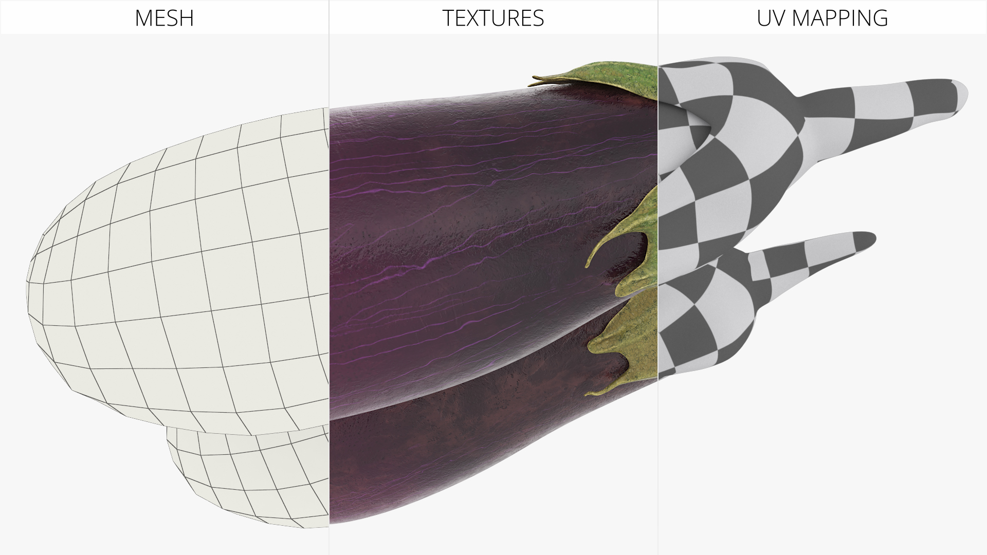 Eggplants with Green Calyx Purple, view 6