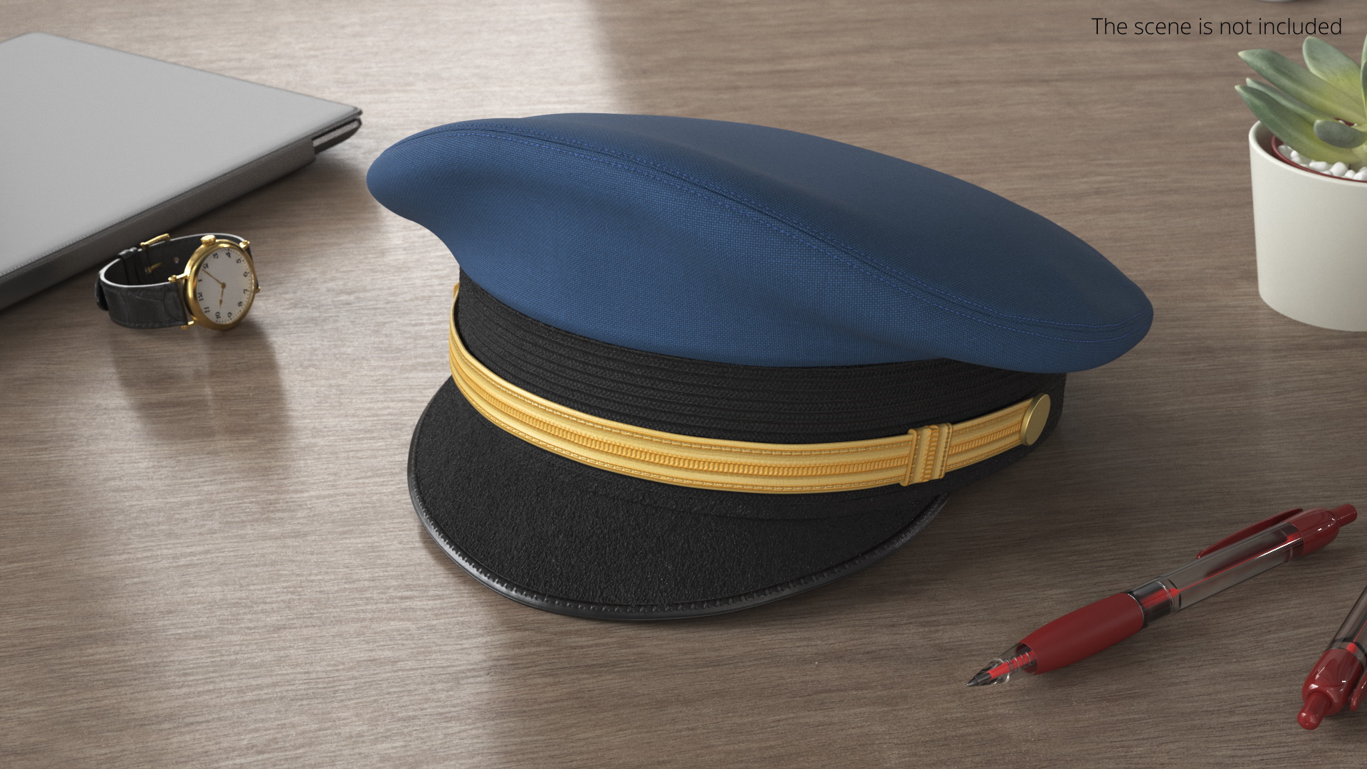 Airline Captain Cap Fur, view 2