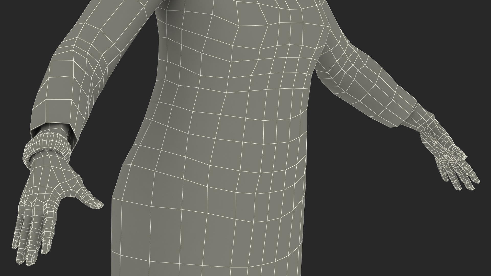 African Woman Wearing Traditional Clothes Rigged for Maya 3D