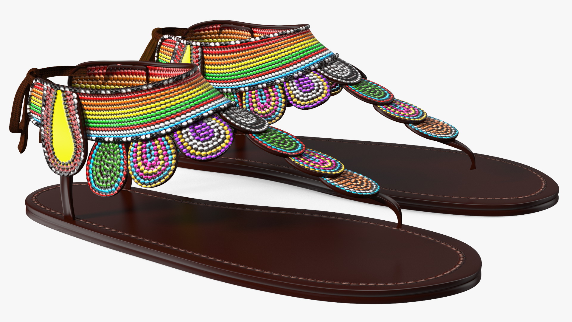 African Woman Wearing Traditional Clothes Rigged for Maya 3D