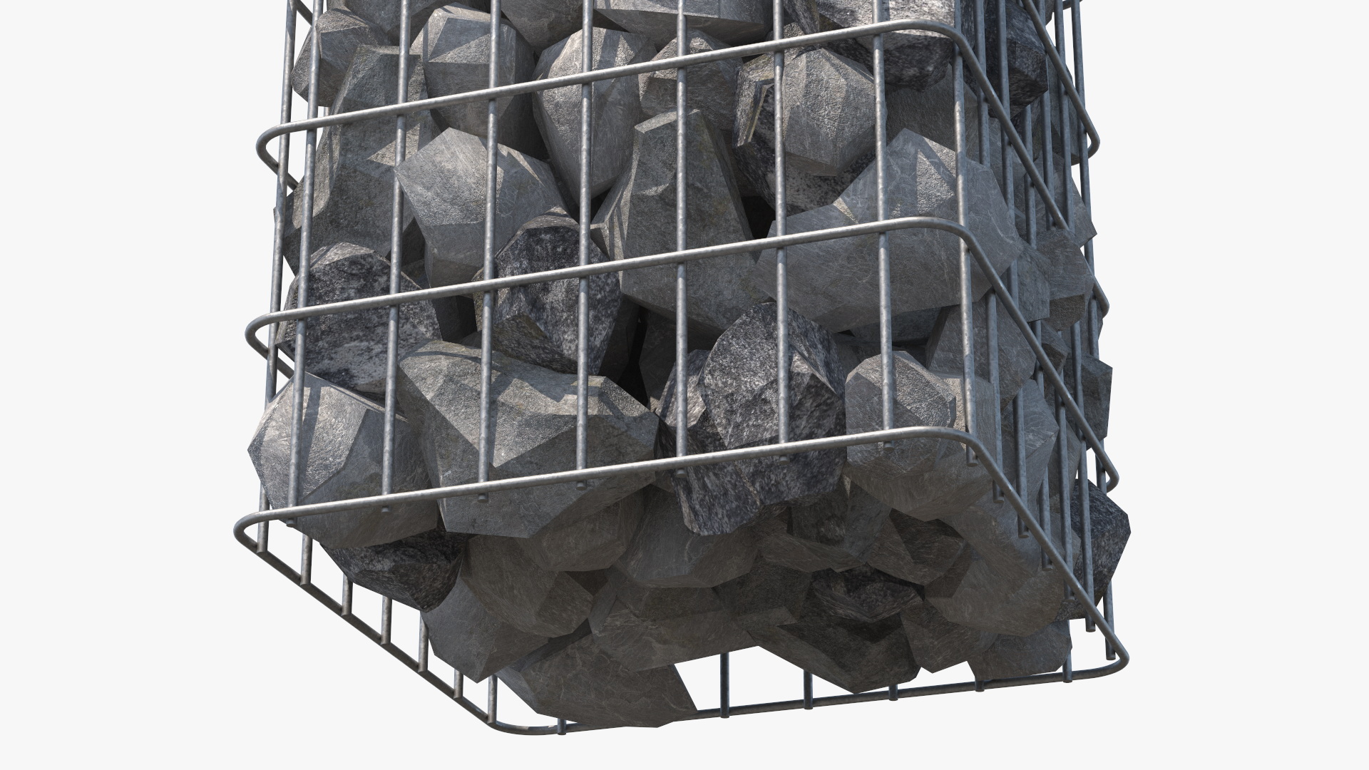 3D Gabion Column model