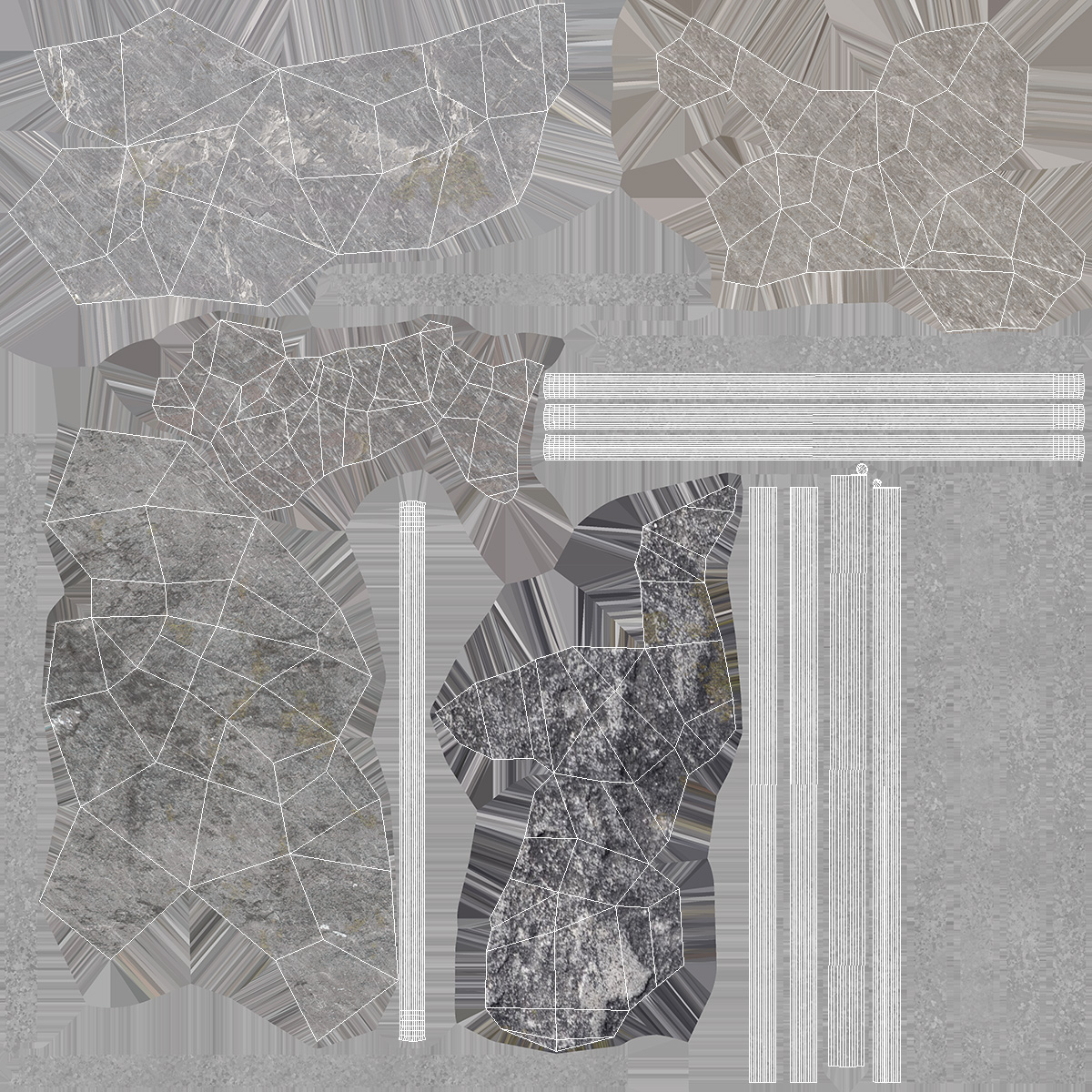 3D Gabion Column model