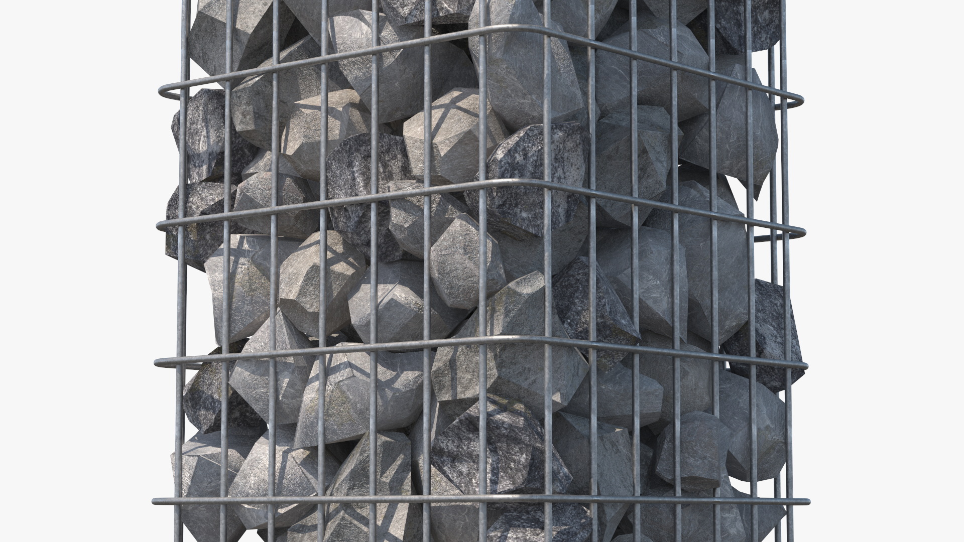3D Gabion Column model