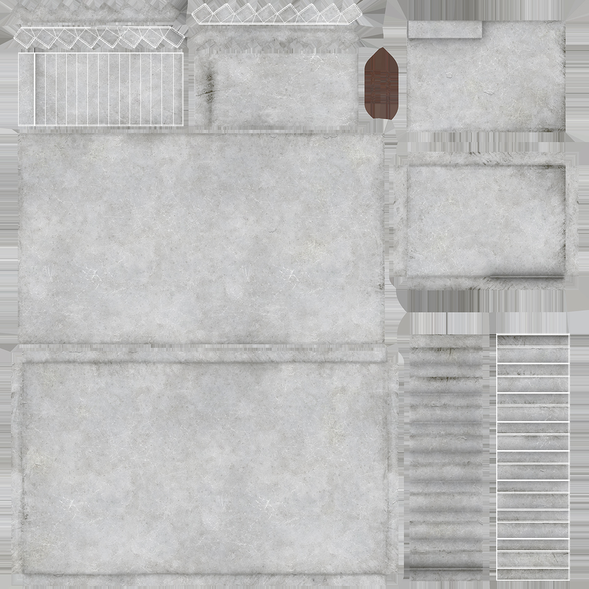 3D model Concrete Stairs