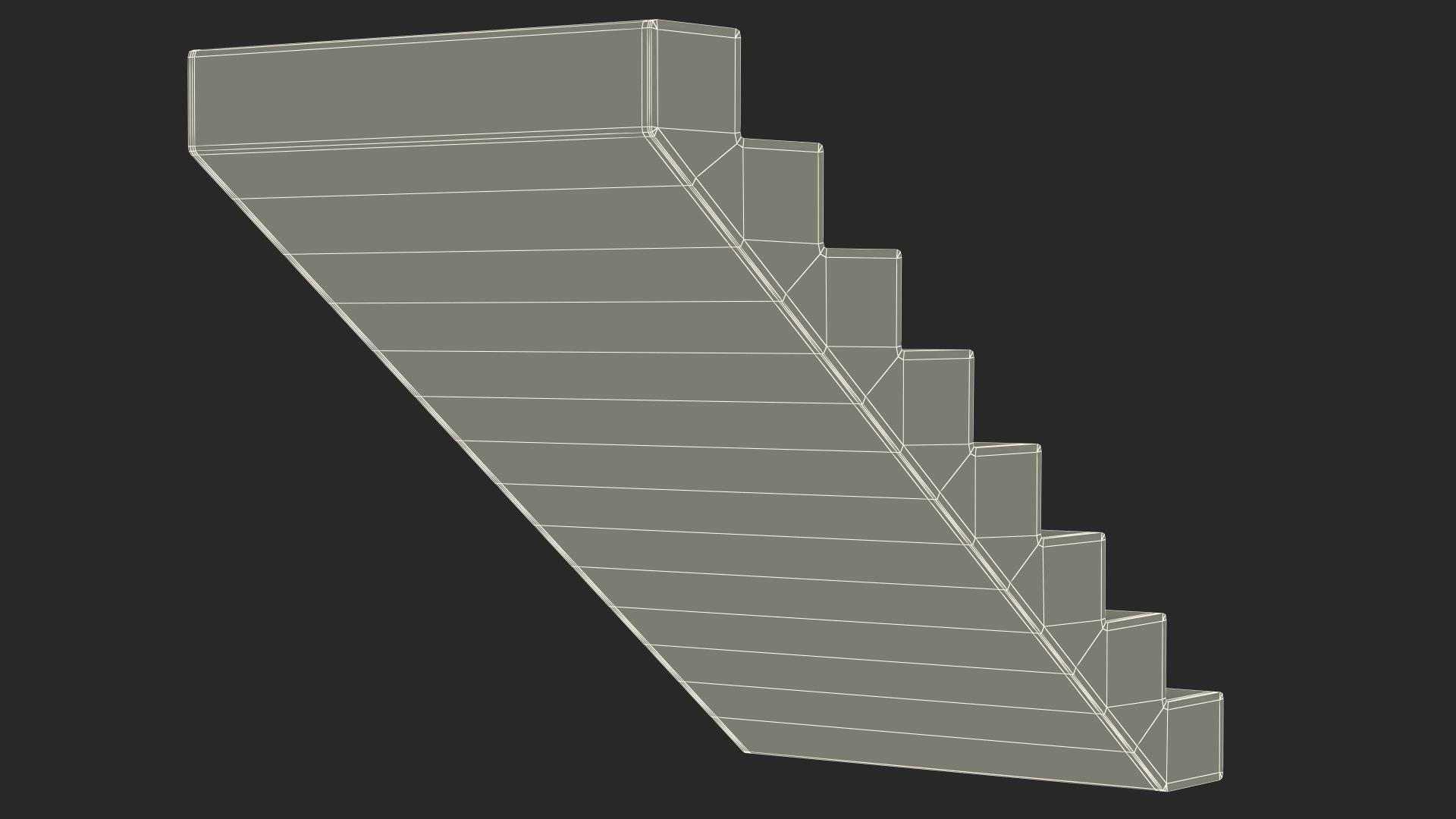 3D model Concrete Stairs