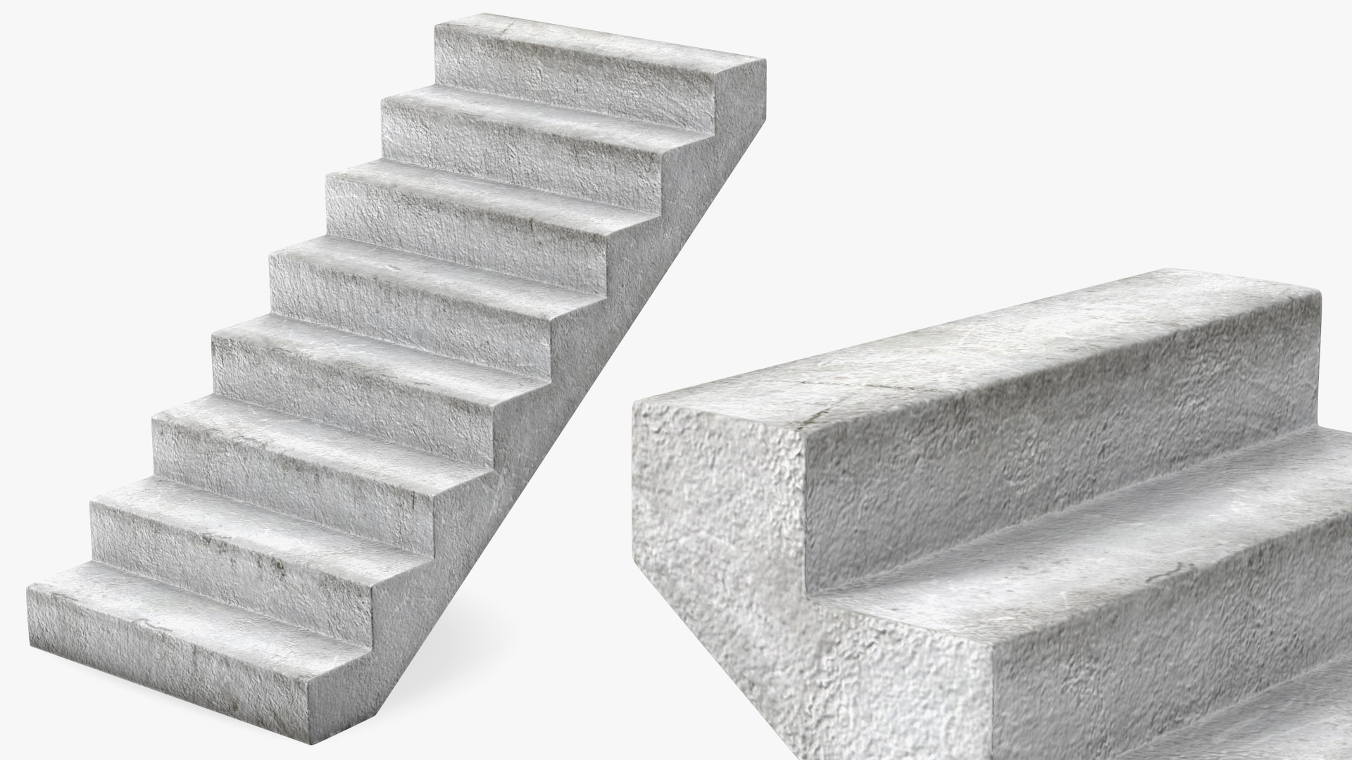 3D model Concrete Stairs