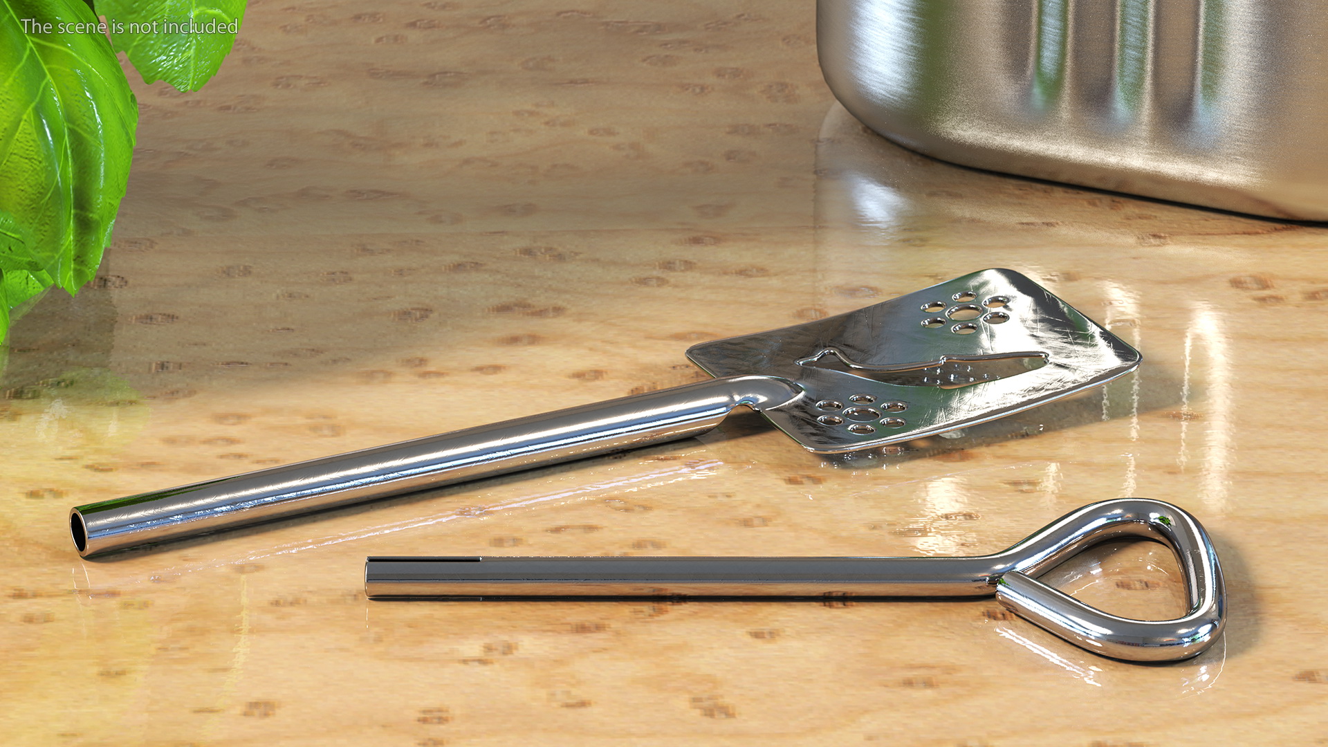 Vintage Sardine Tin Opener and Server 3D