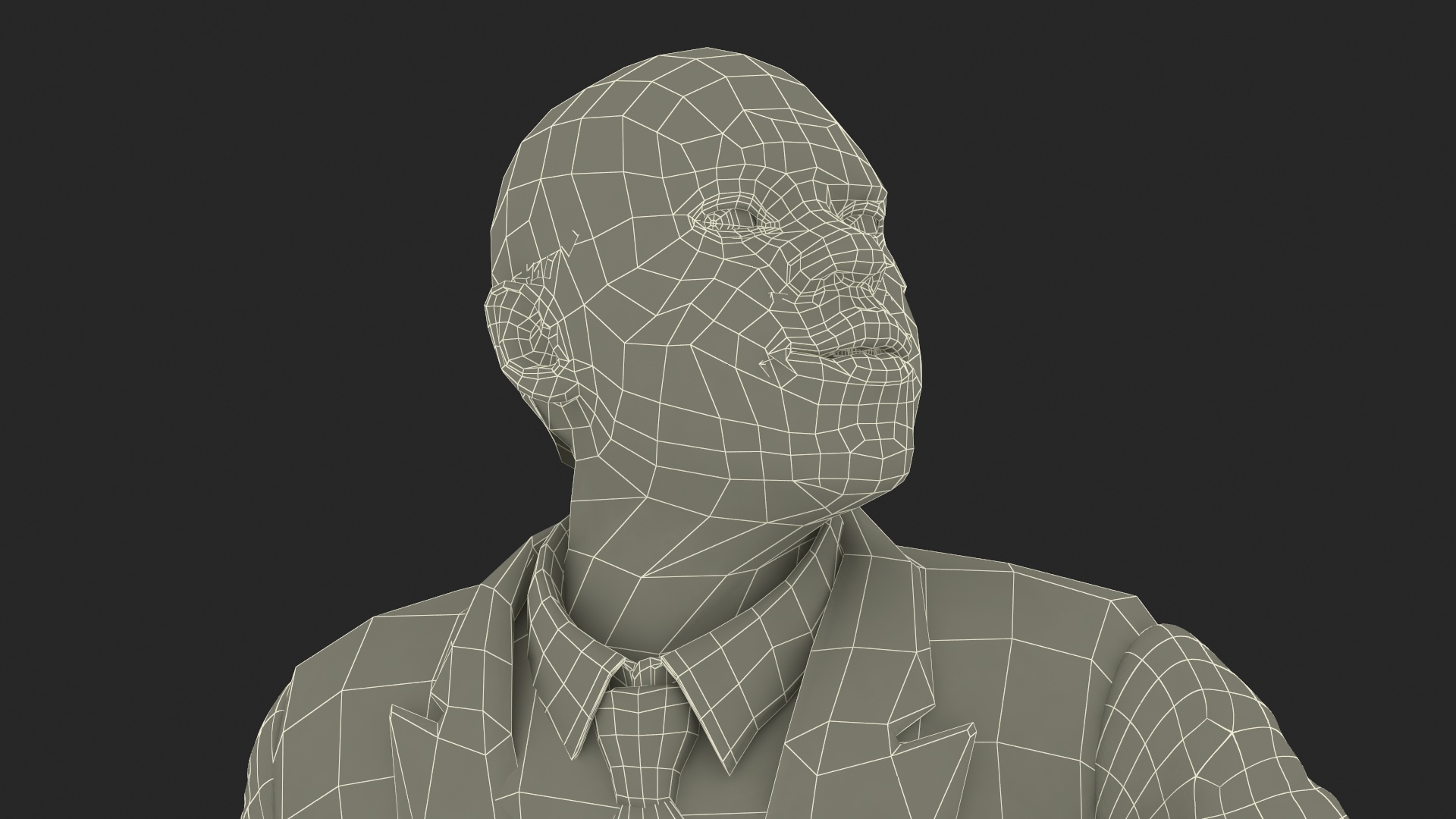 3D Handsome African American Businessman Rigged for Cinema 4D model