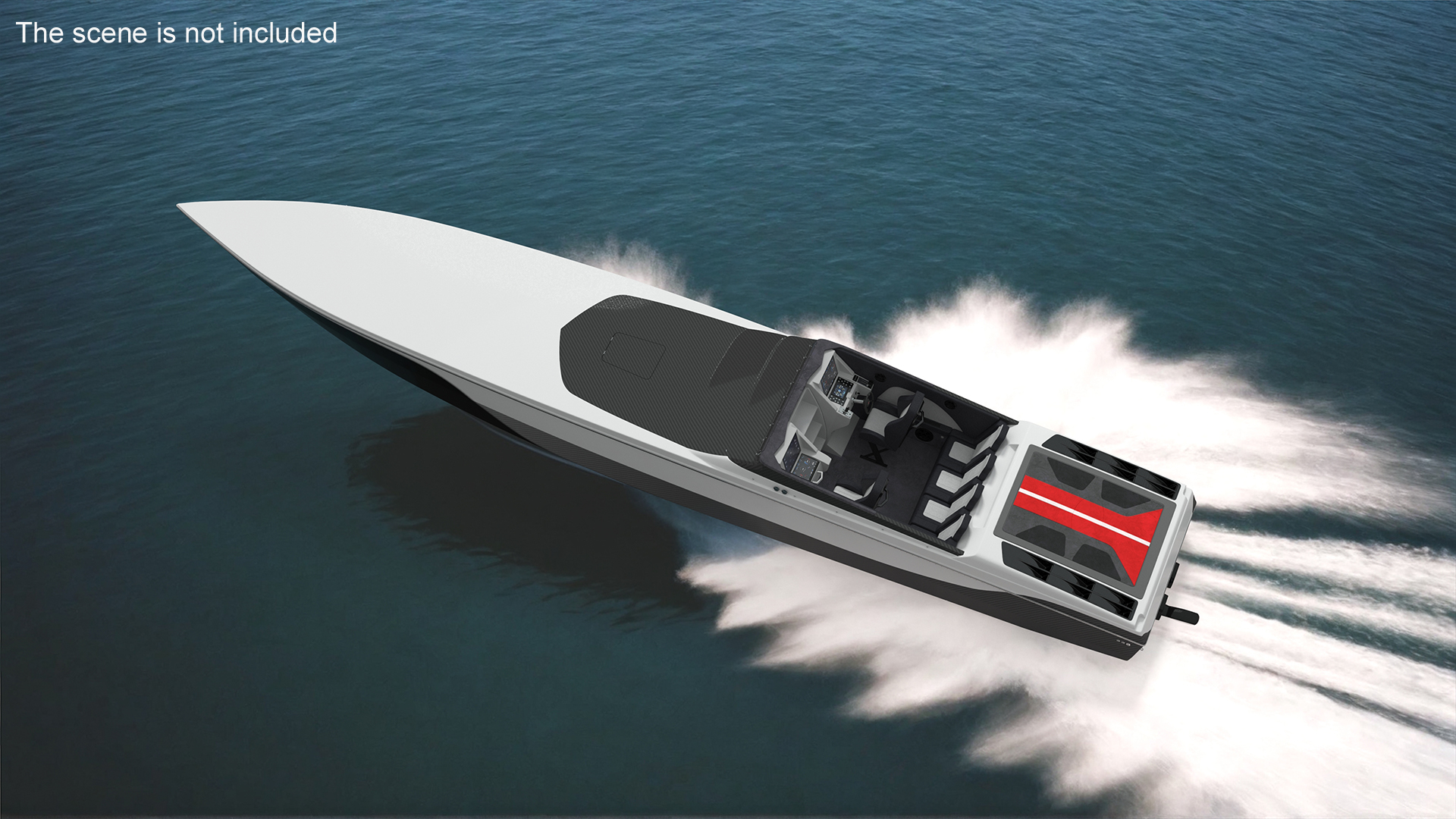 Speedboat Gray 3D model