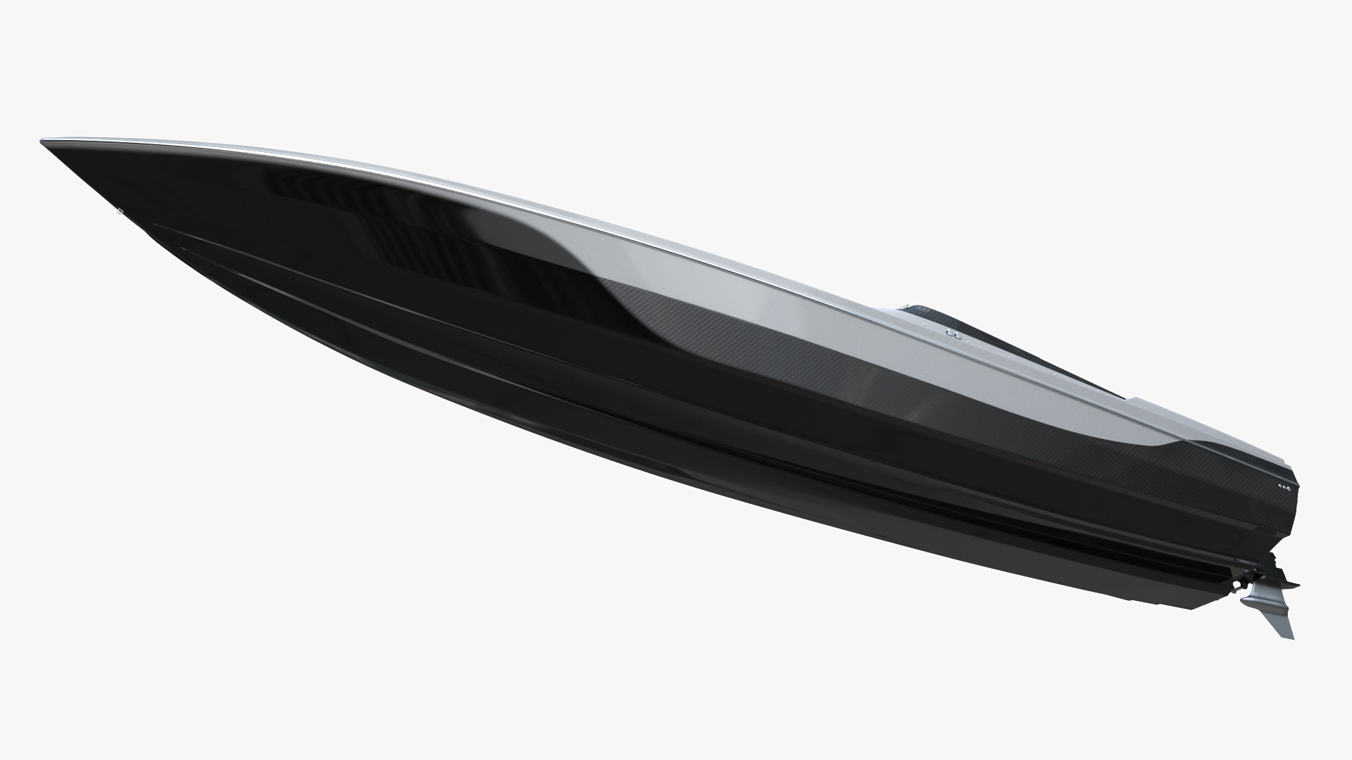Speedboat Gray 3D model