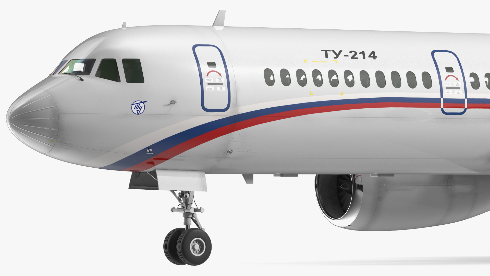 Tupolev Tu-214 Russian Government Airliner 3D