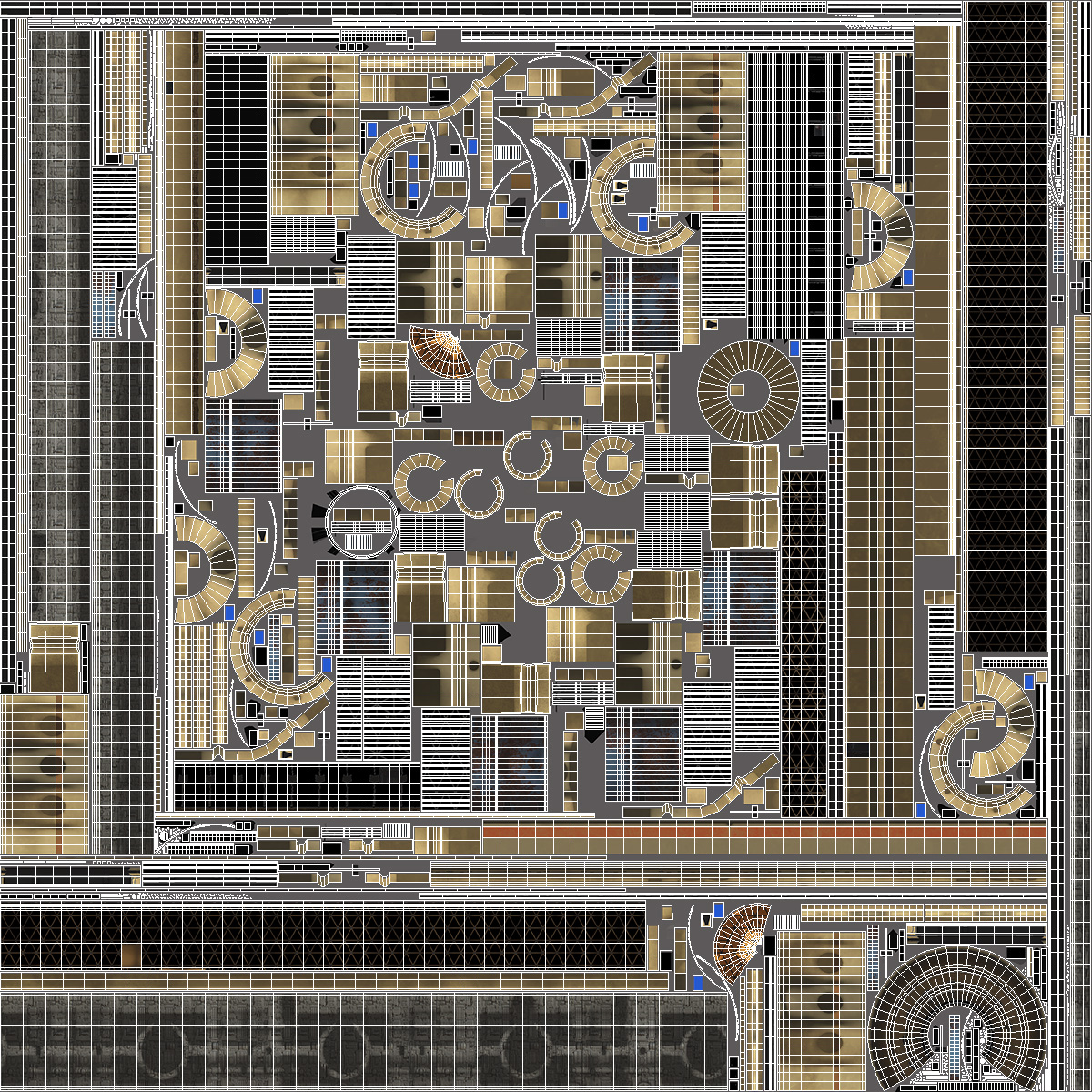 3D model Futuristic Sci Fi Space Station Orbiting Mars